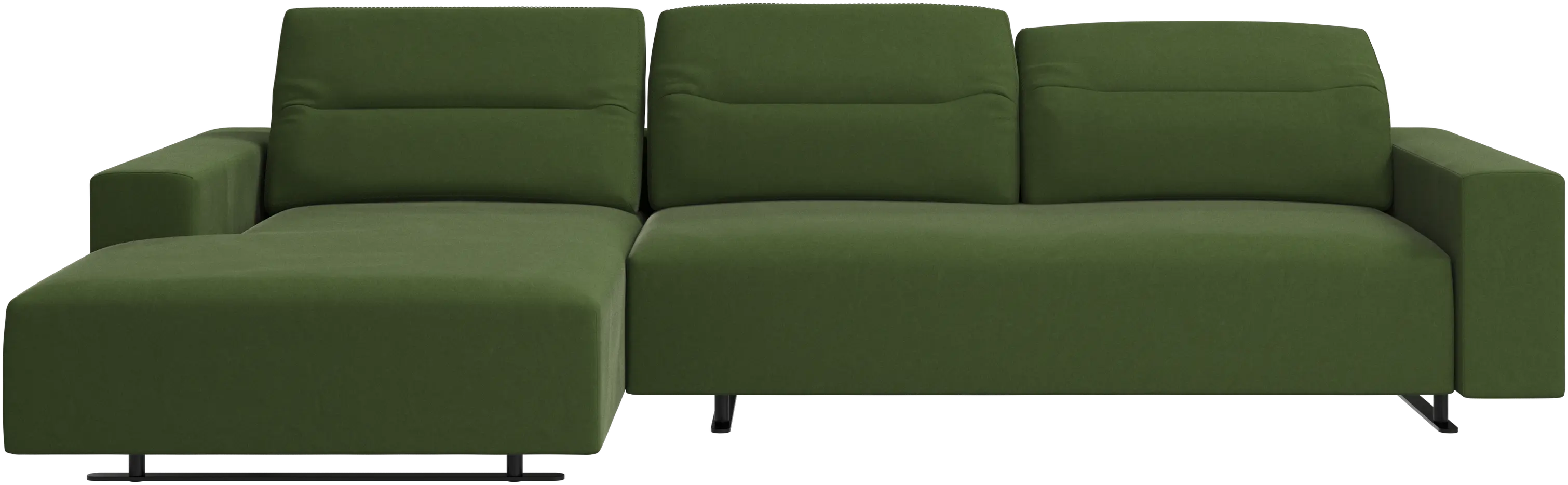 Hampton sofa with adjustable back and resting unit left side