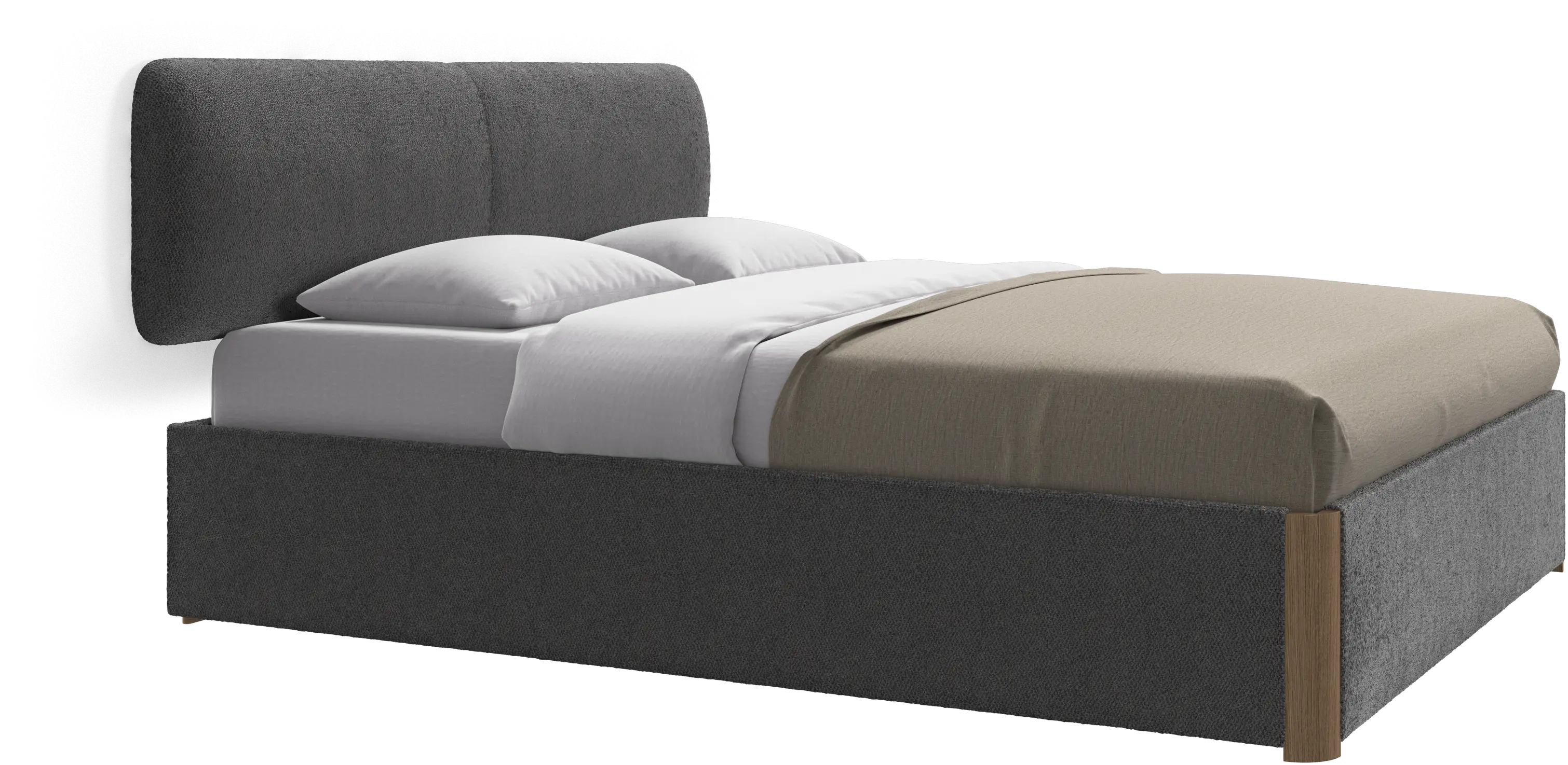 Element bed, wall-mounted headboard, without slats, excl. mattress