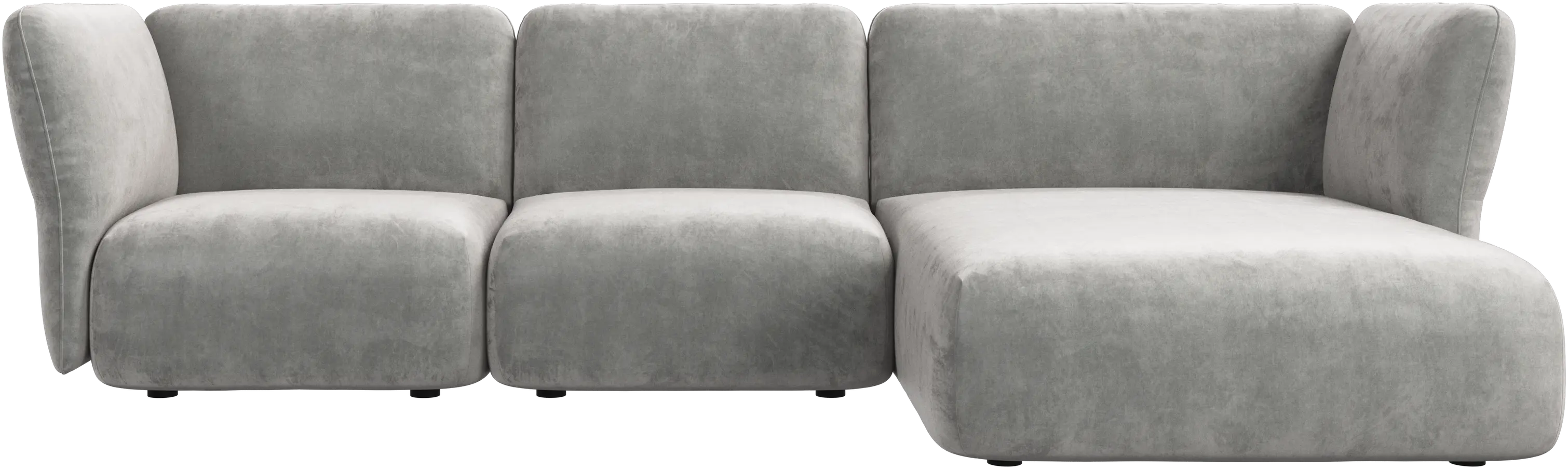 Paraggi 2-seater with chaise longue right