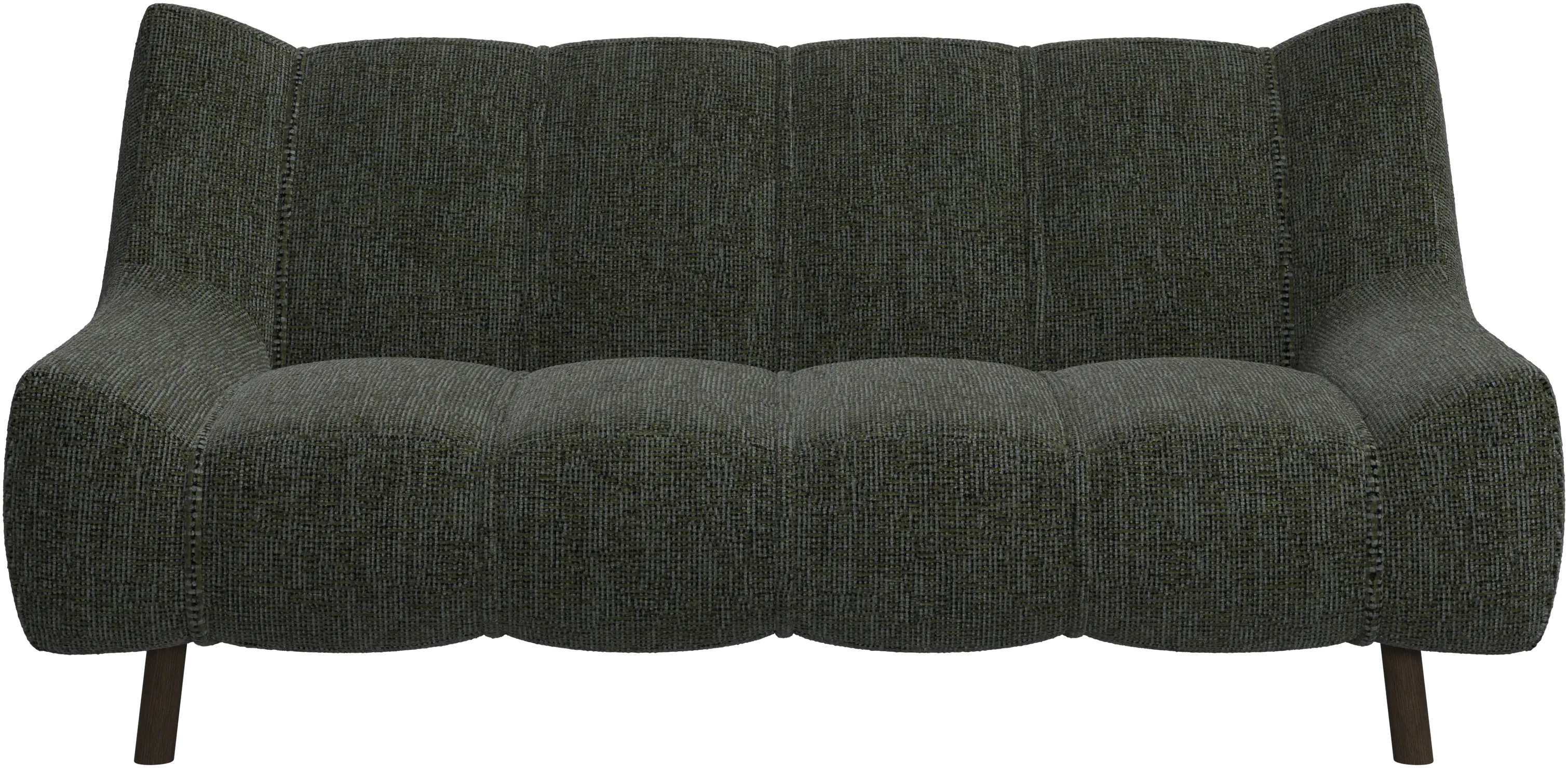 Canapé 2 places Nawabari, jambe en bois