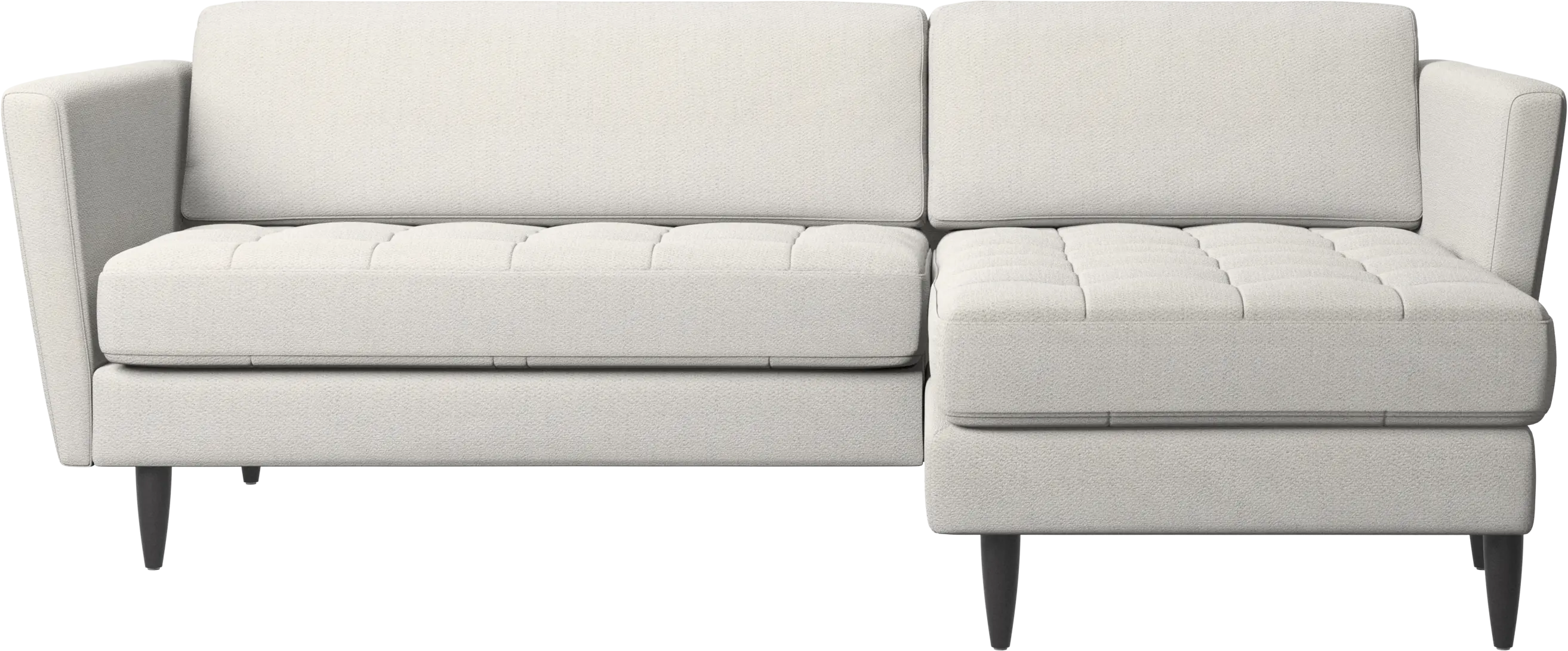 Osaka sofa with resting unit, tufted seat