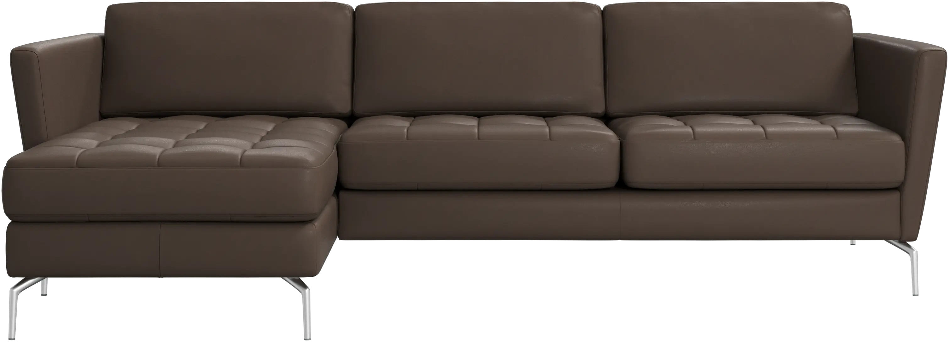 Osaka sofa with resting unit, tufted seat