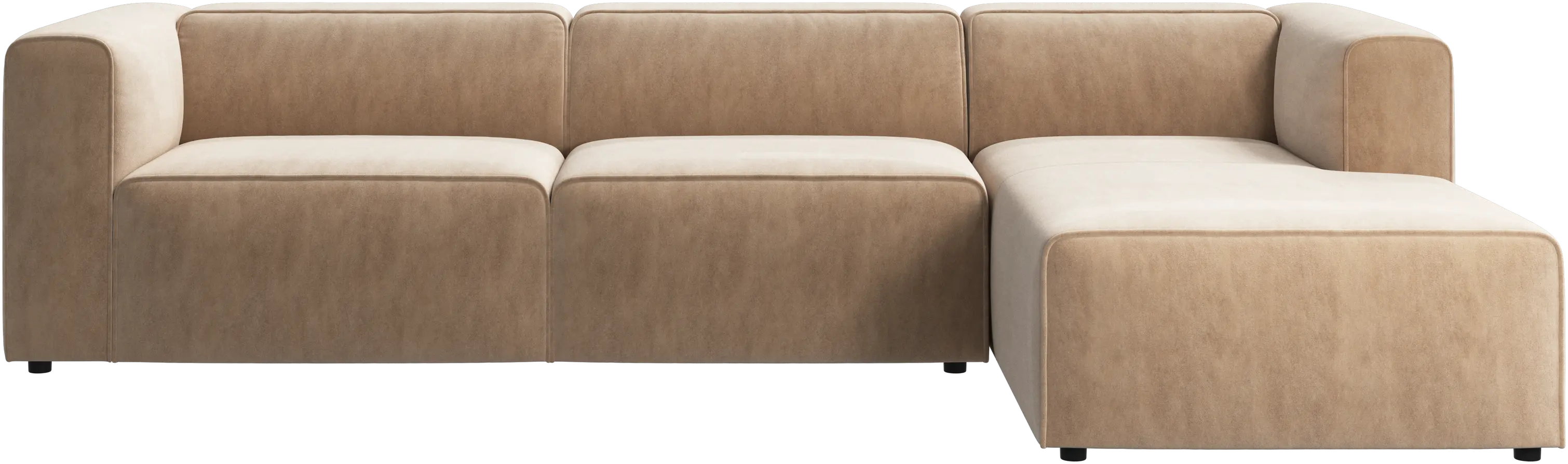 Sofa Carmo z regulowanym siedziskiem i modułem wypoczynkowym
