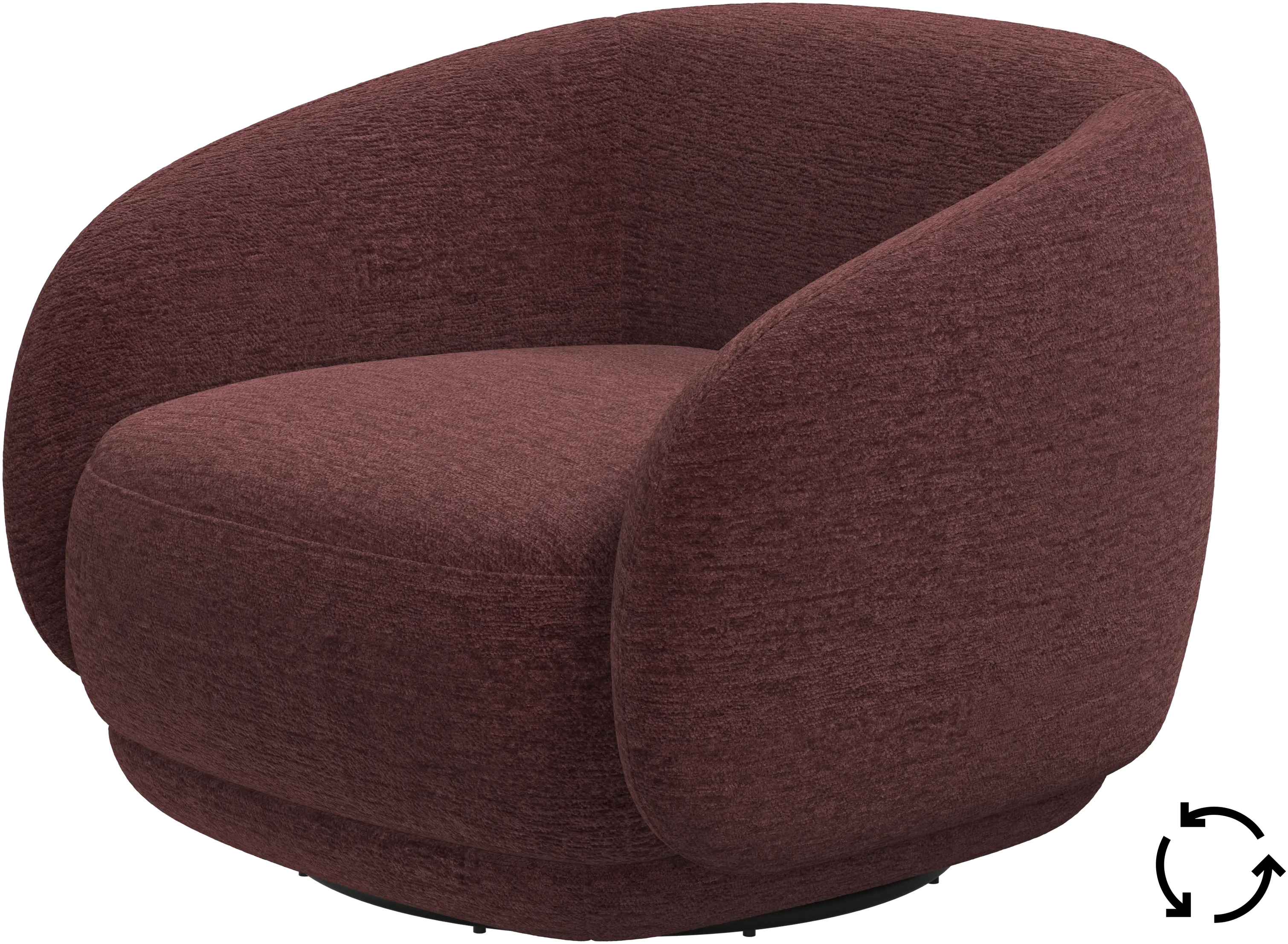 Bolzano armchair with swivel function