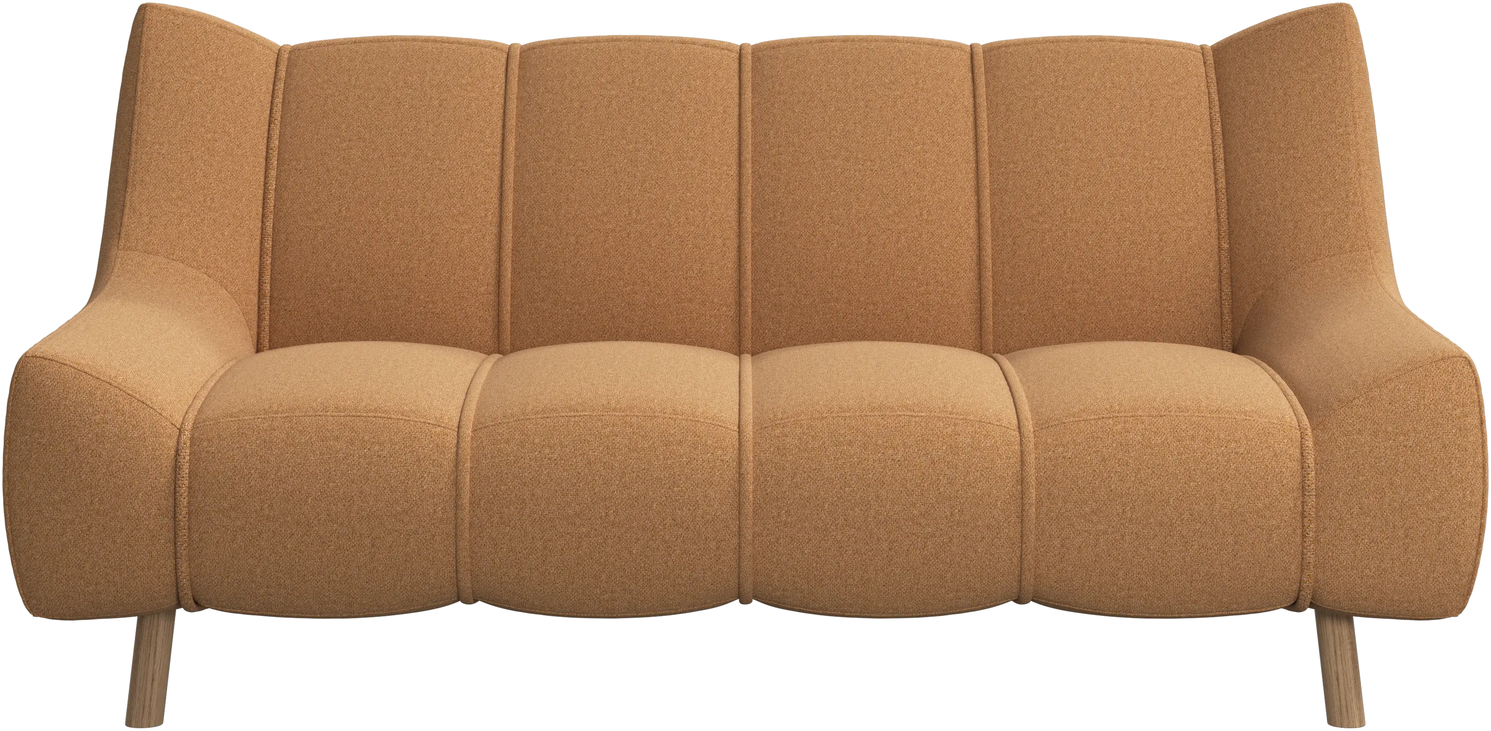 Nawabari 2 seater sofa, wooden leg