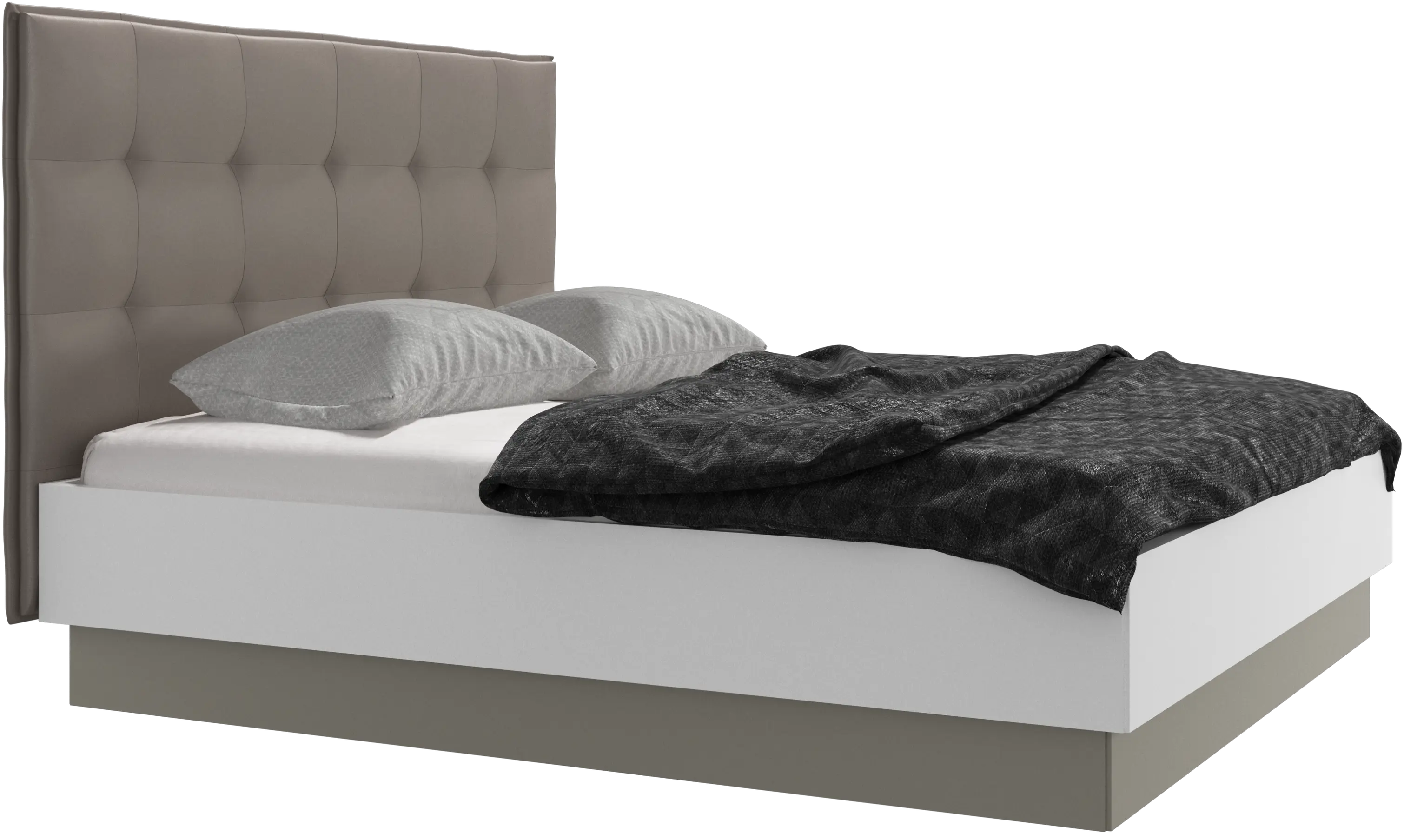 Lugano Bett mit Lattenrost und Staufach unter hochklappbarer Liegefläche, Matratze gegen Aufpreis