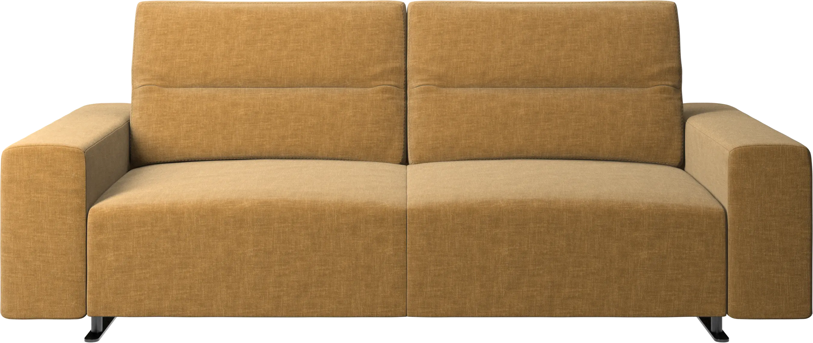 Hampton sofa with adjustable back and storage on the left side