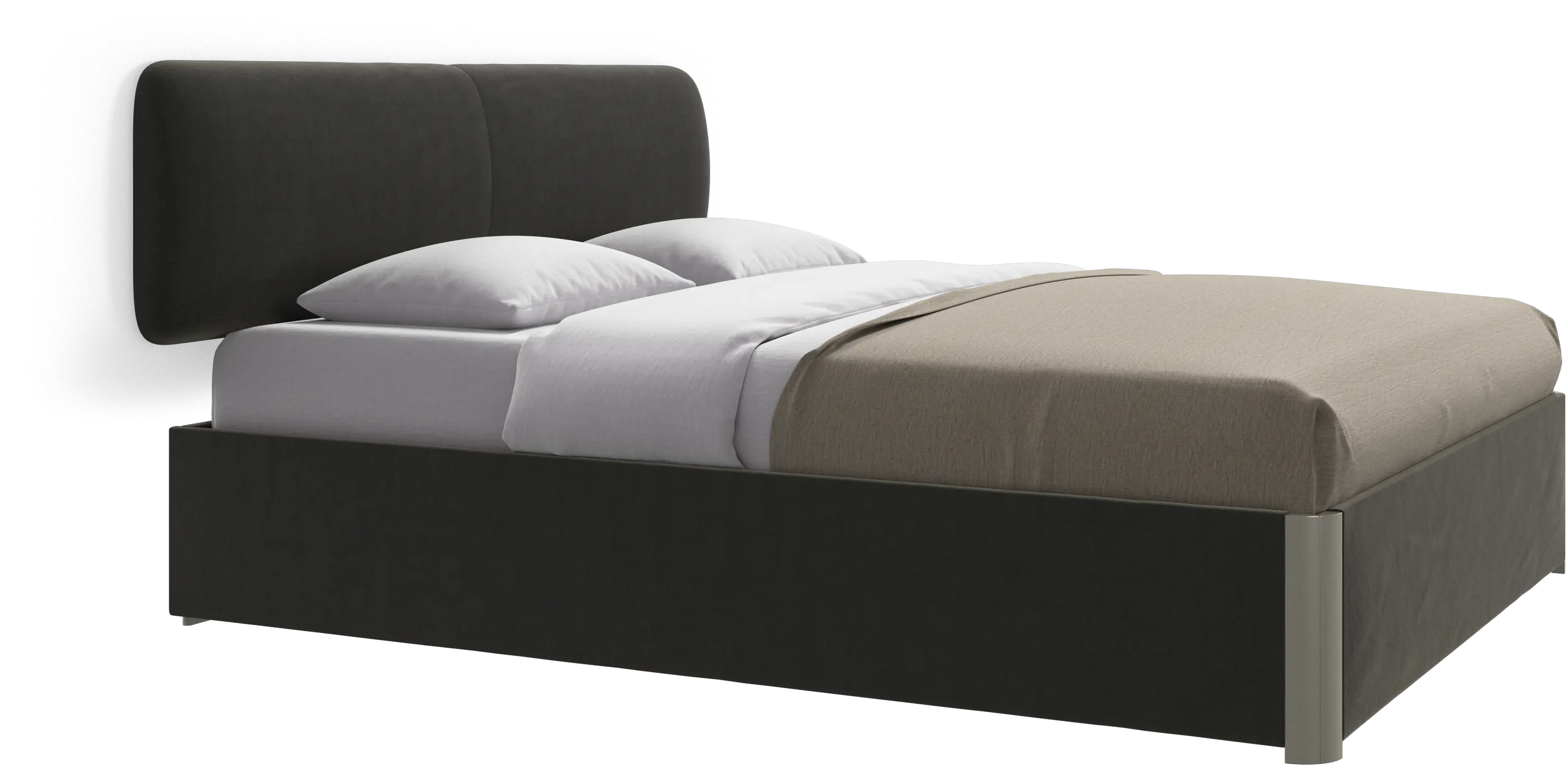 Element Bett, wandmontiertes Kopfteil, mit Lattenrost, exkl. Matratze