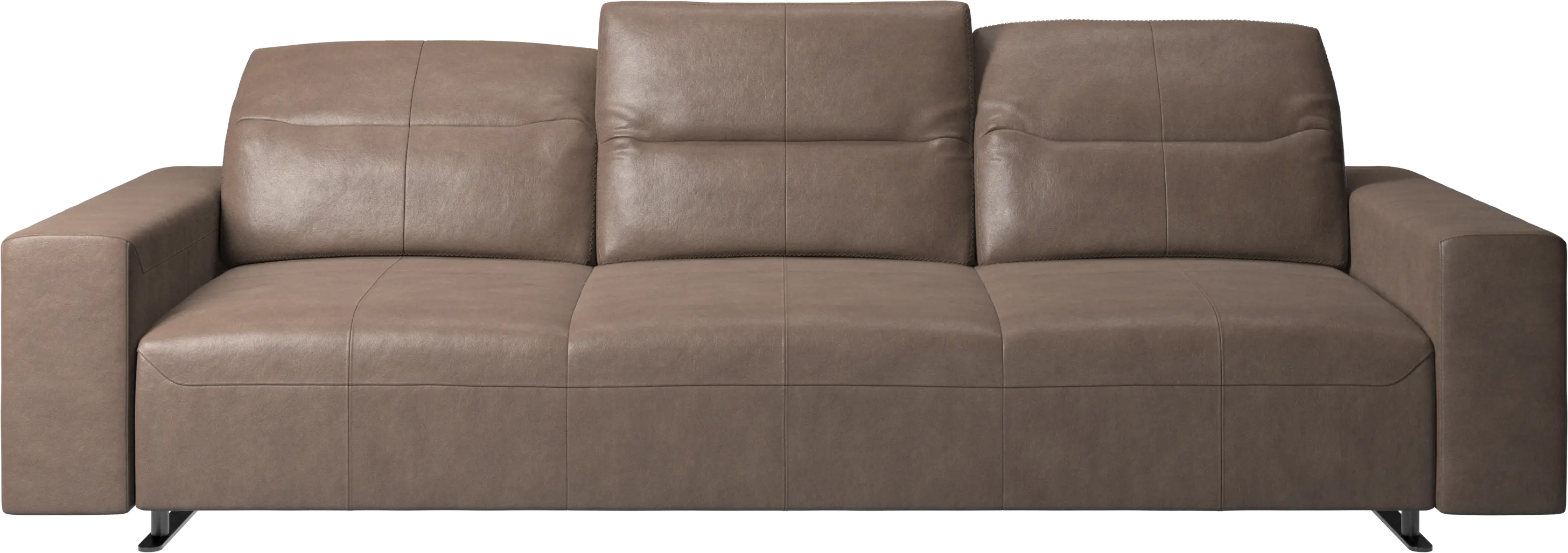 Hampton sofa with adjustable back and storage on the right side