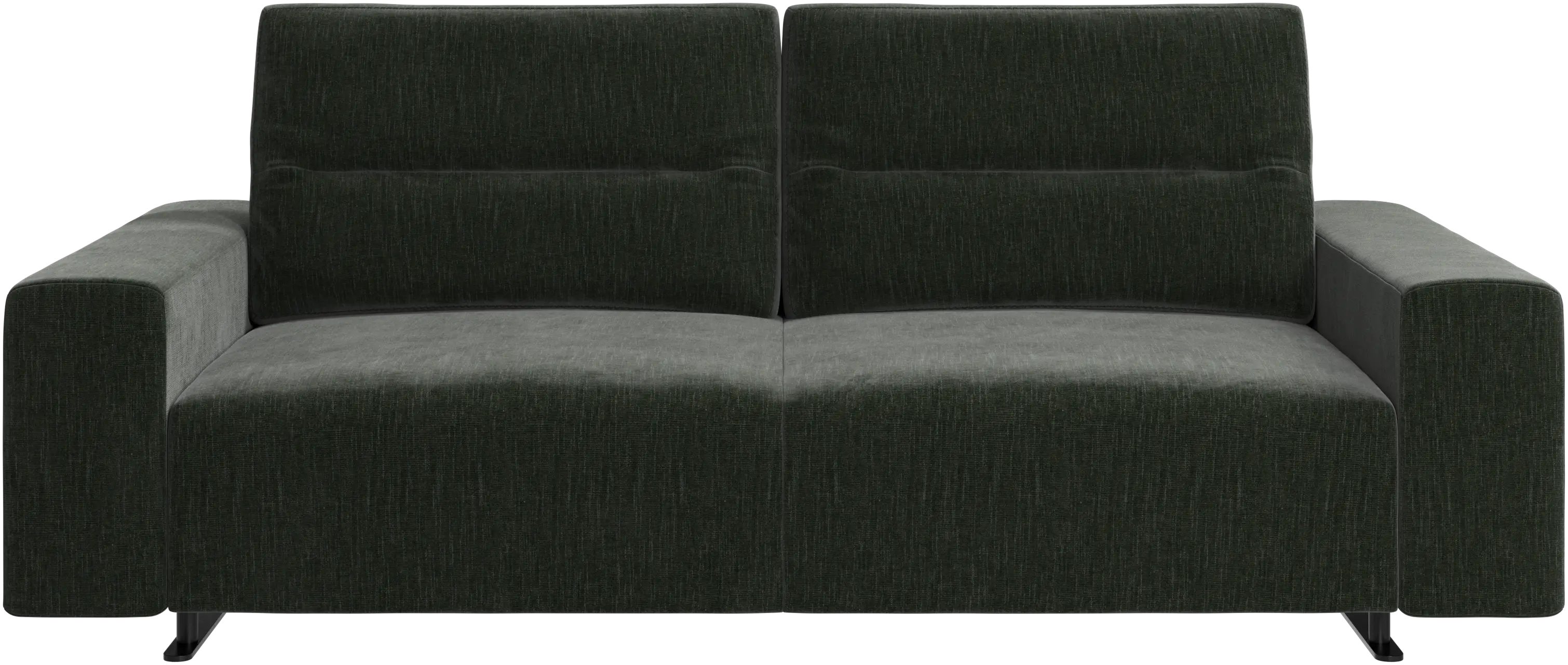 Hampton sofa with adjustable back and storage on the right side