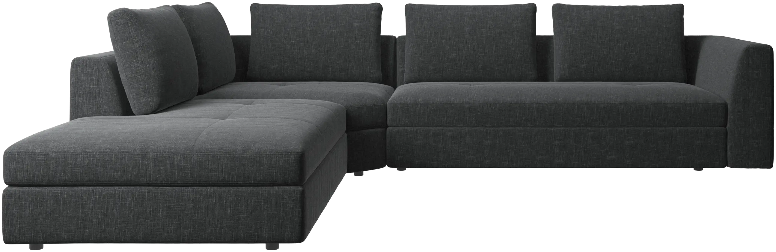 Bergamo corner sofa with lounging unit