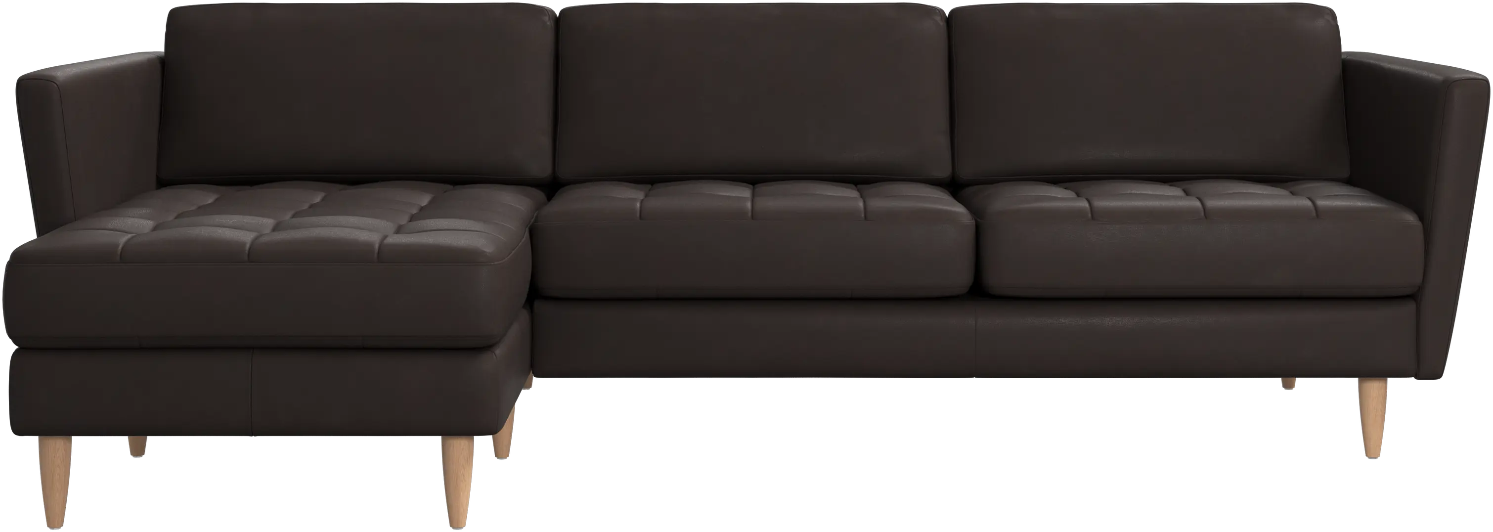 Osaka sofa with resting unit, tufted seat