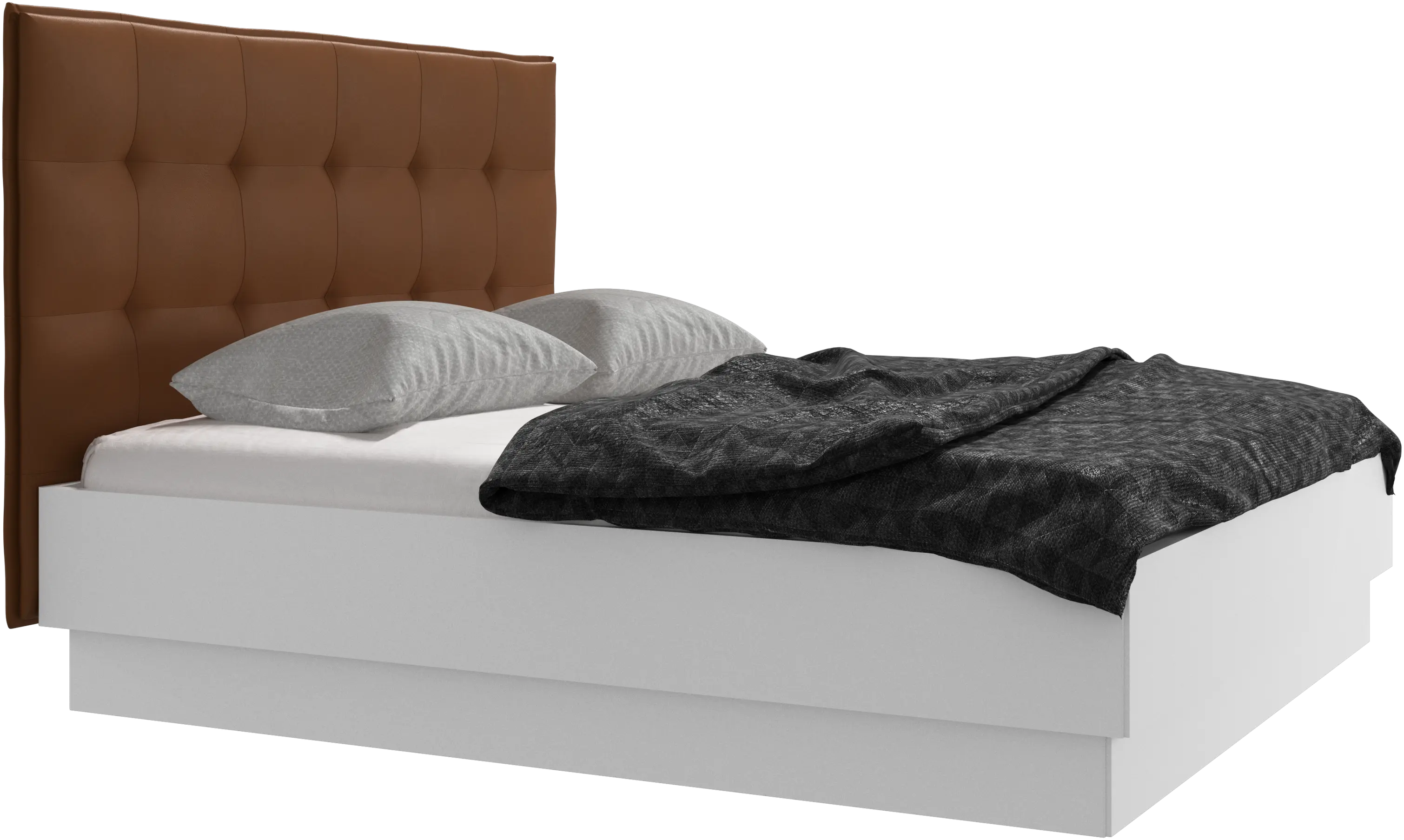 Lugano Bett mit Lattenrost und Staufach unter hochklappbarer Liegefläche, Matratze gegen Aufpreis