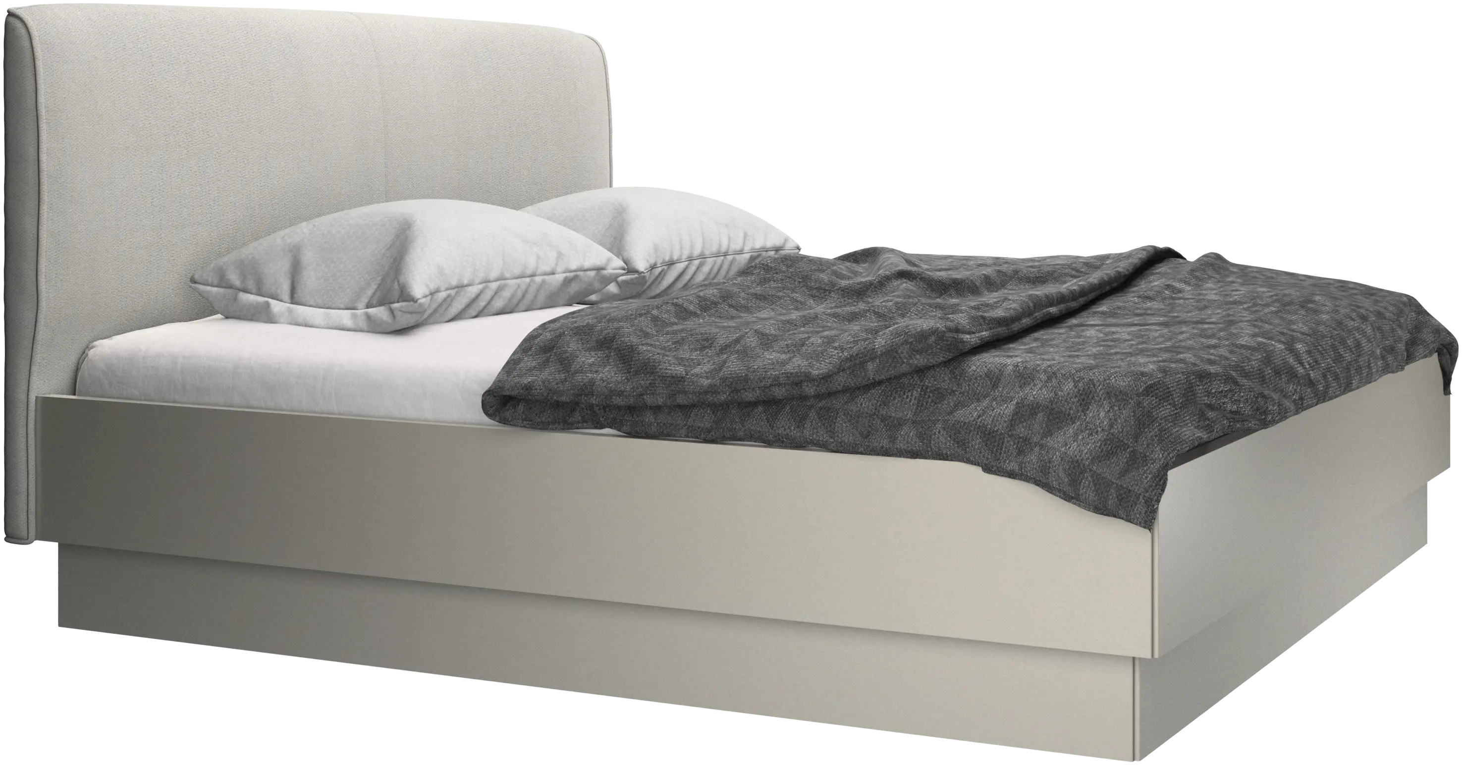 Houston, upholstered bed with storage