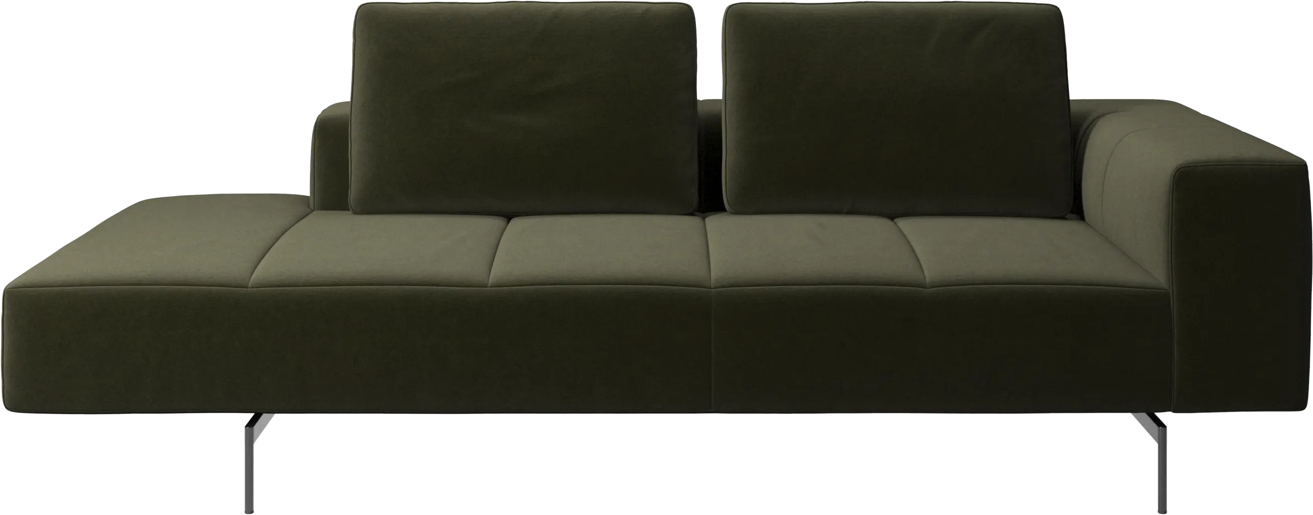 Amsterdam resting module for sofa, armrest right, open end left