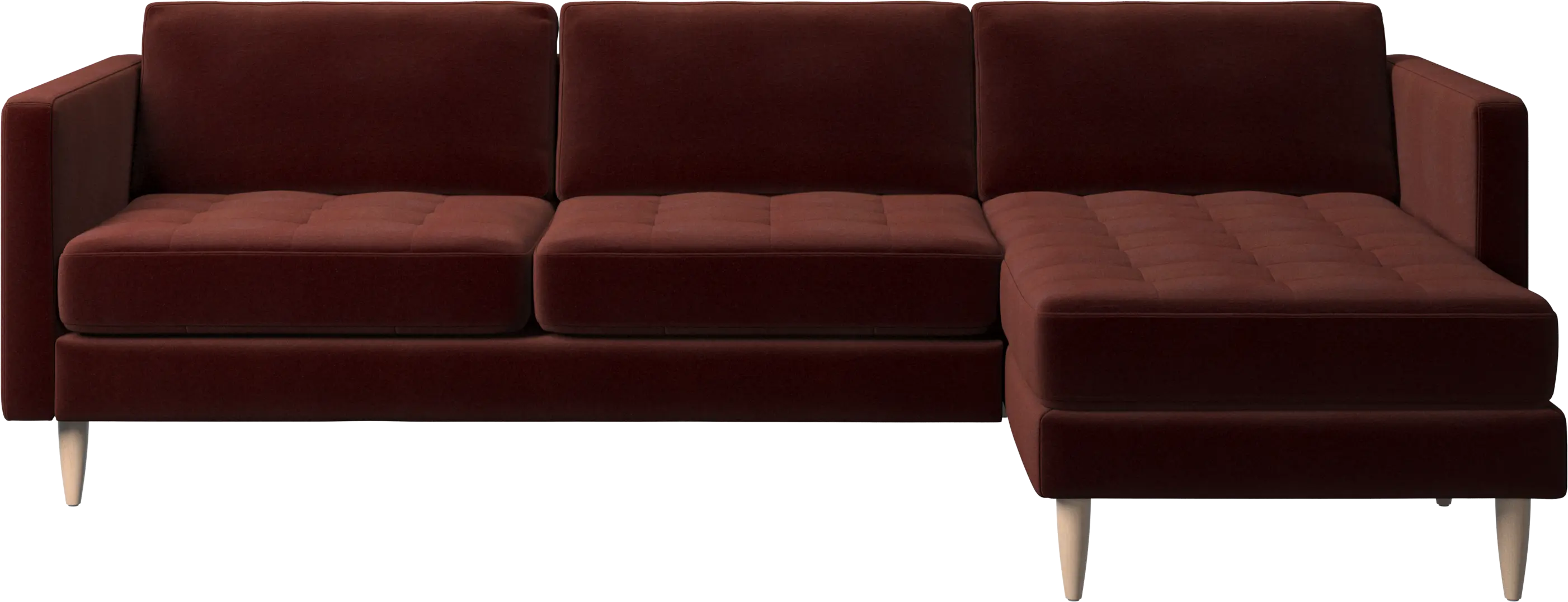 Osaka sofa with resting unit, tufted seat