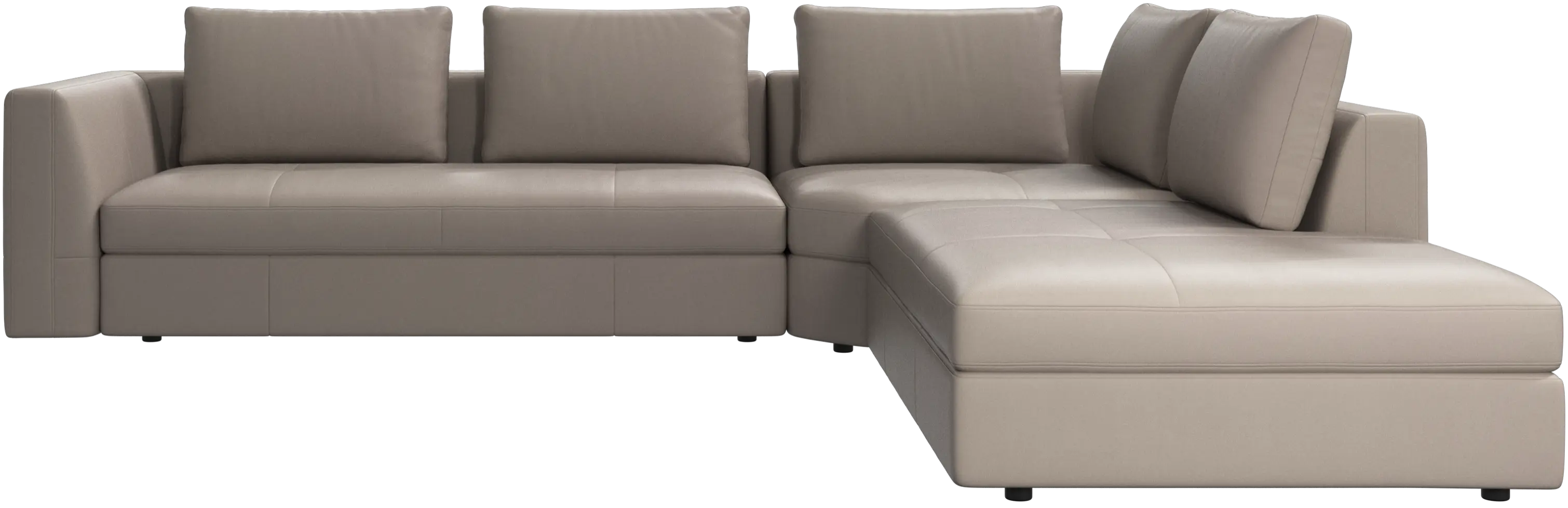 Bergamo corner sofa with lounging unit