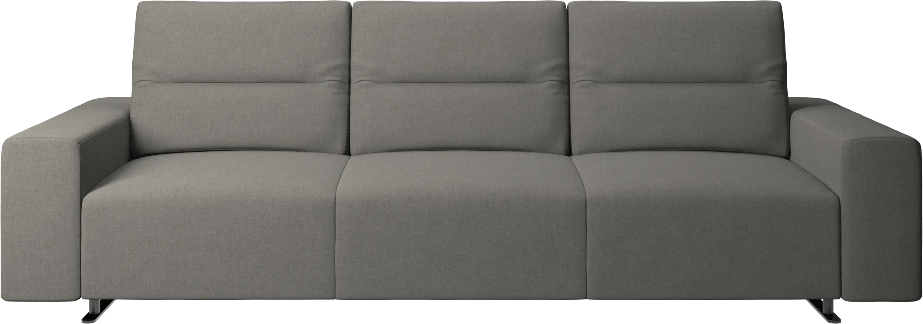 Hampton sofa with adjustable back and storage on the right side