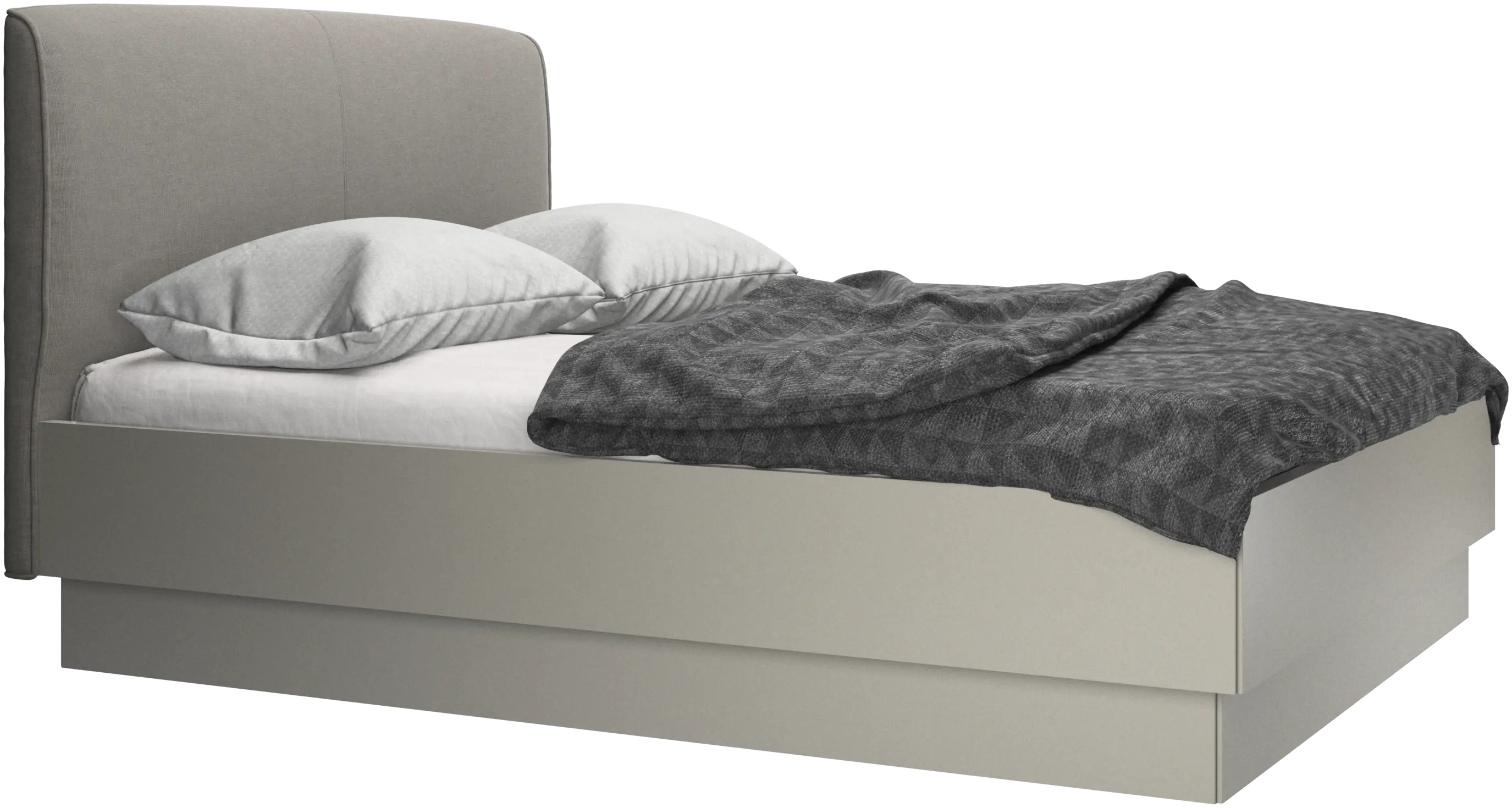 Houston, upholstered bed with storage