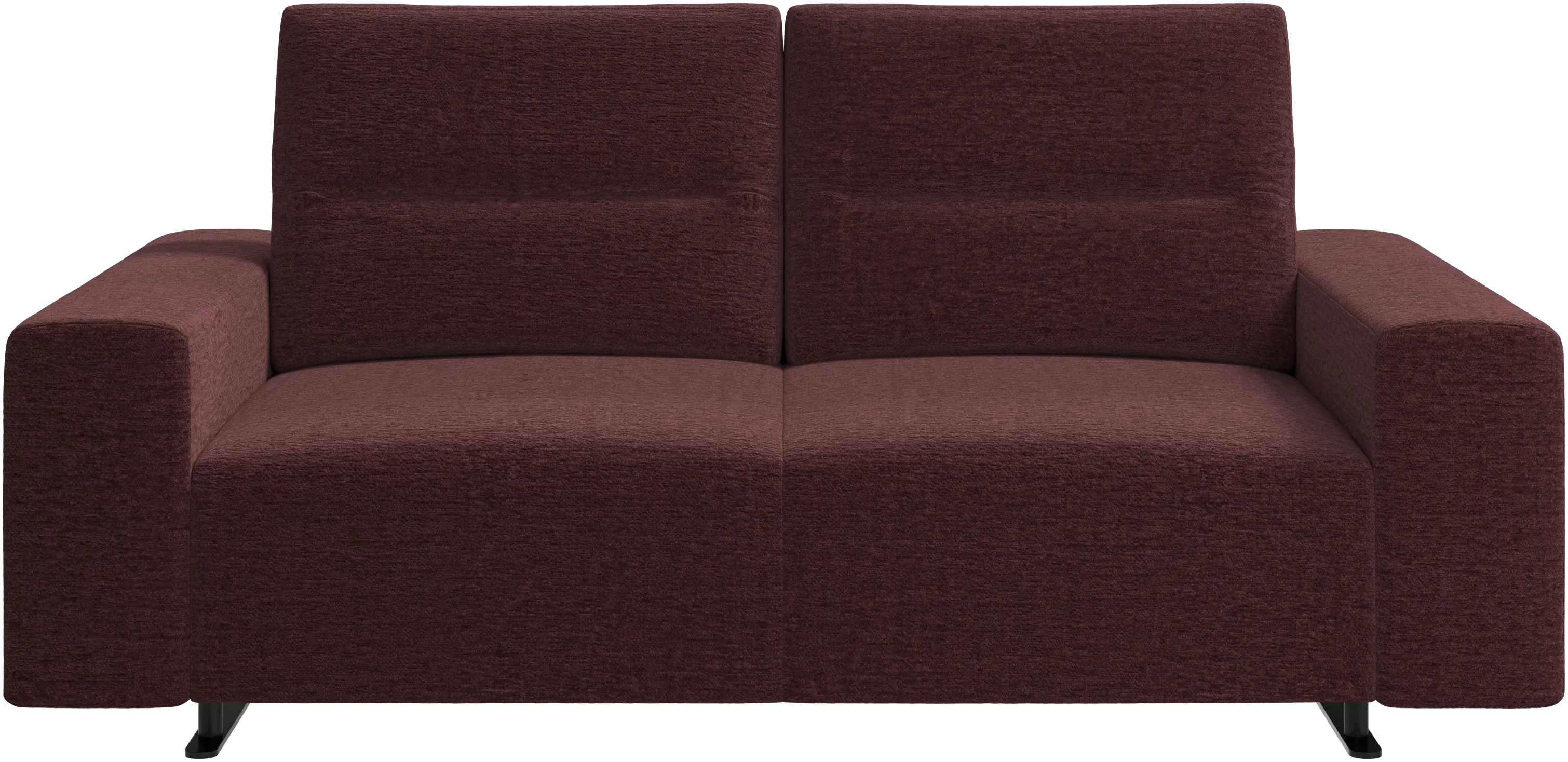 Hampton sofa with adjustable back and storage on the right side