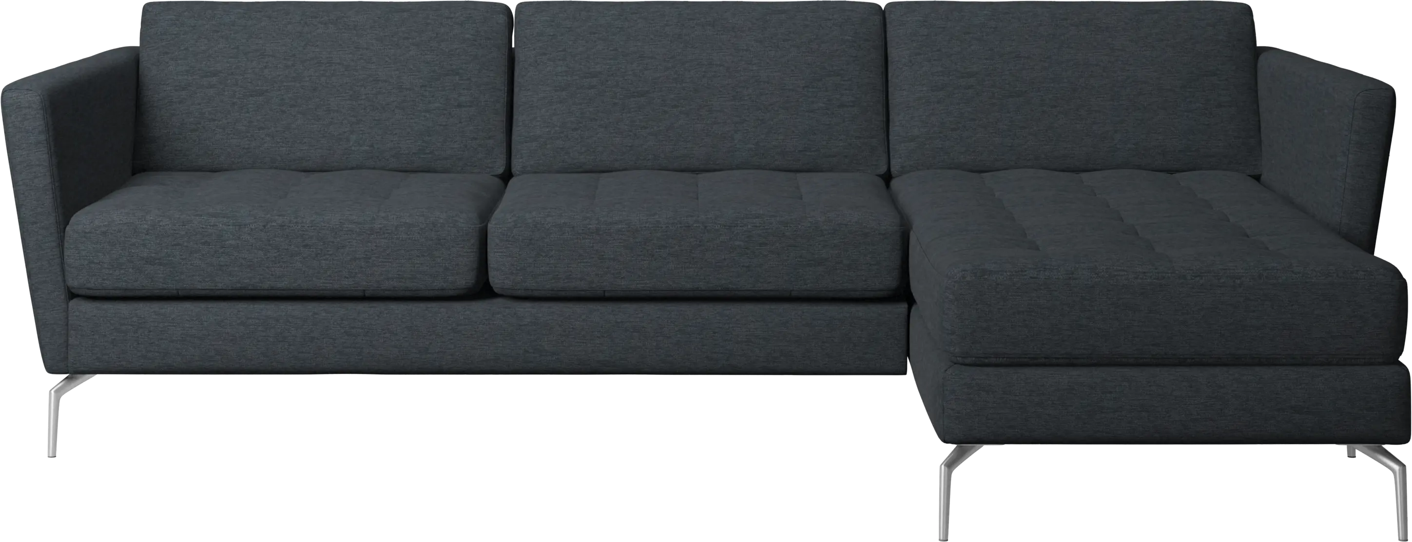 Osaka sofa with resting unit, tufted seat