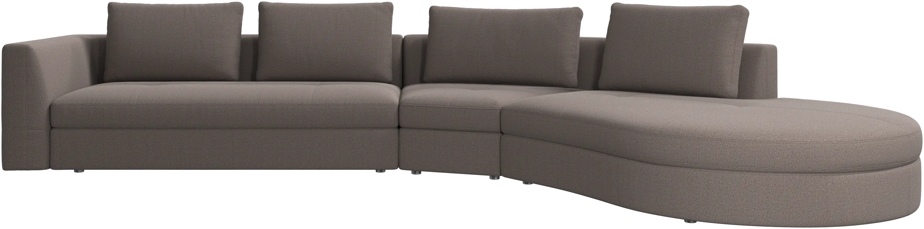 Canapé Bergamo avec module lounging,droite