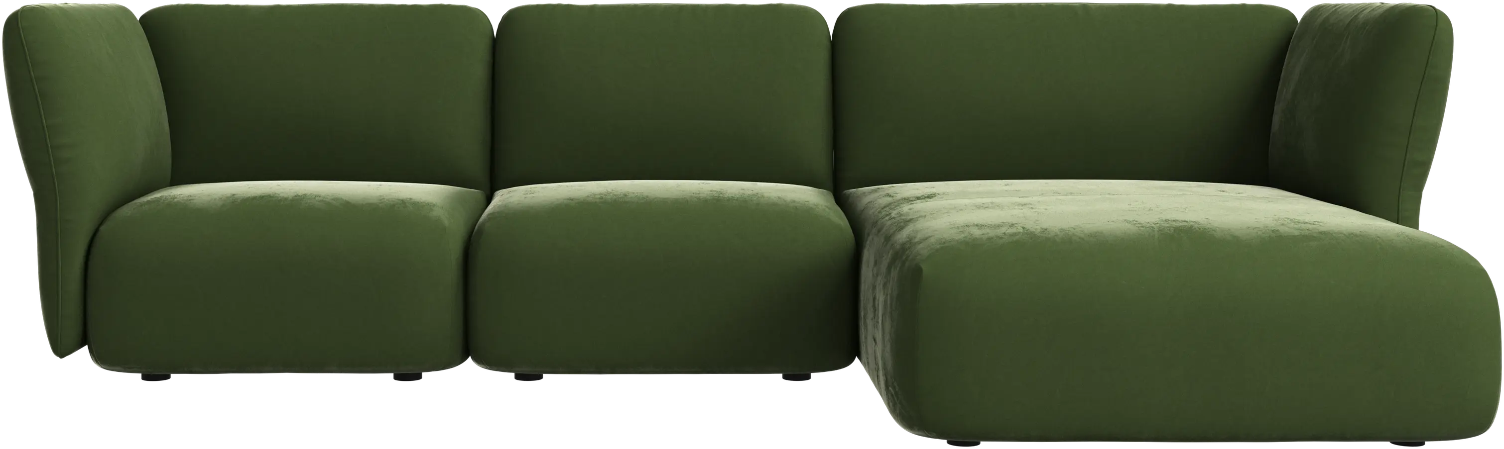 Paraggi 2-seater with chaise longue right
