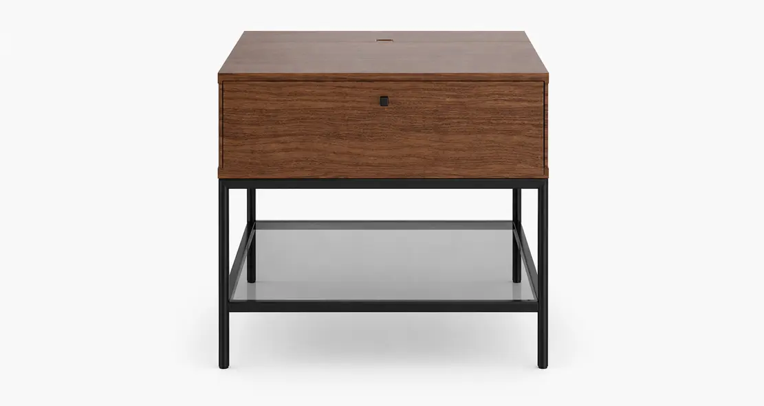 Beds [Bordeaux - S019] Bordeaux night stand, walnut veneer. 3700S0190059A01