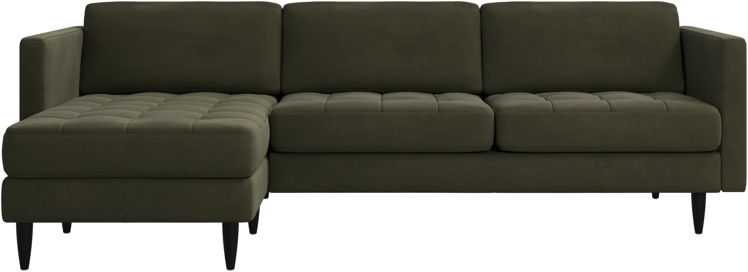 Osaka sofa with resting unit, tufted seat