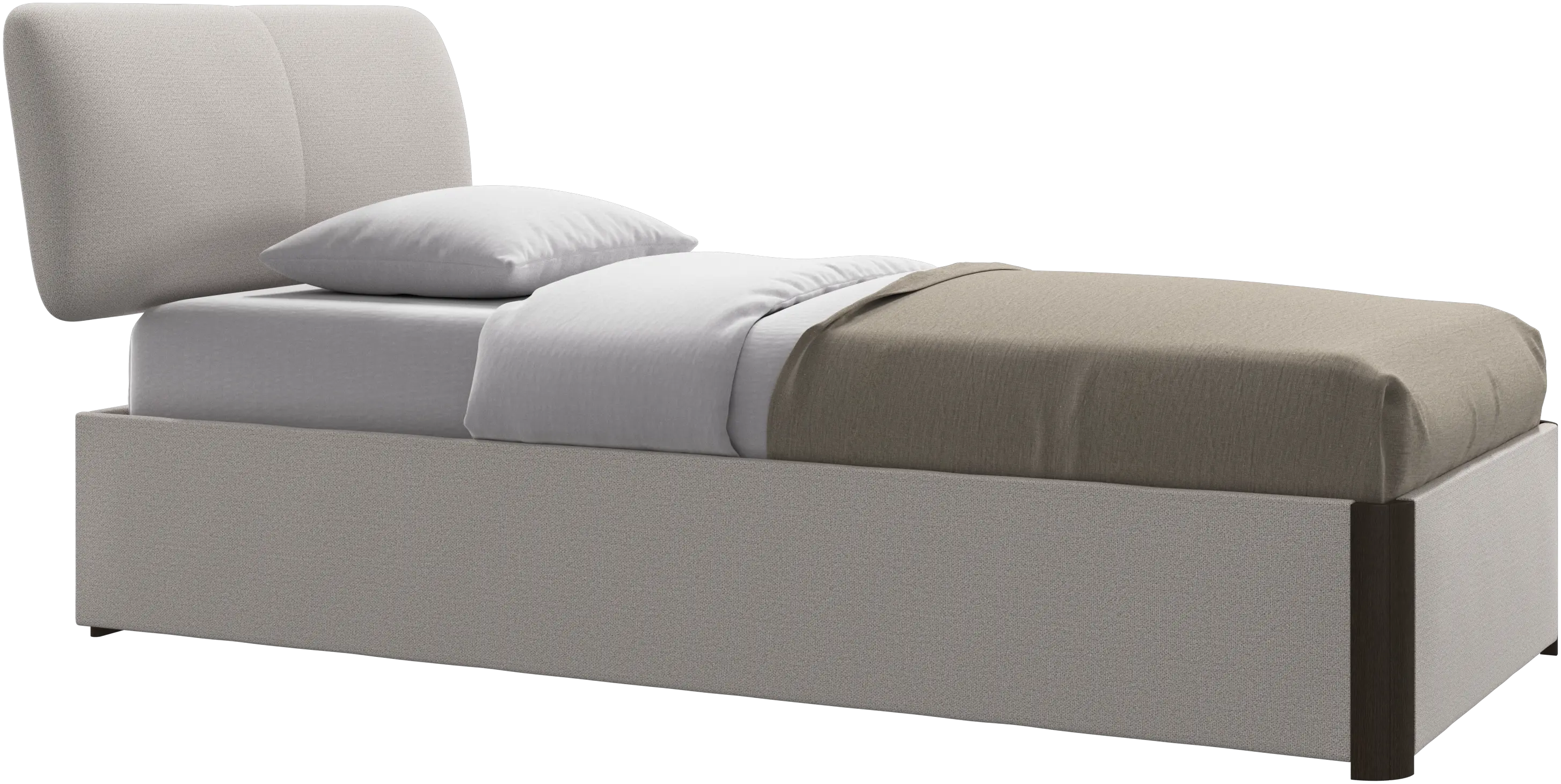 Element bed, bed-mounted headboard, with slats, excl. mattress