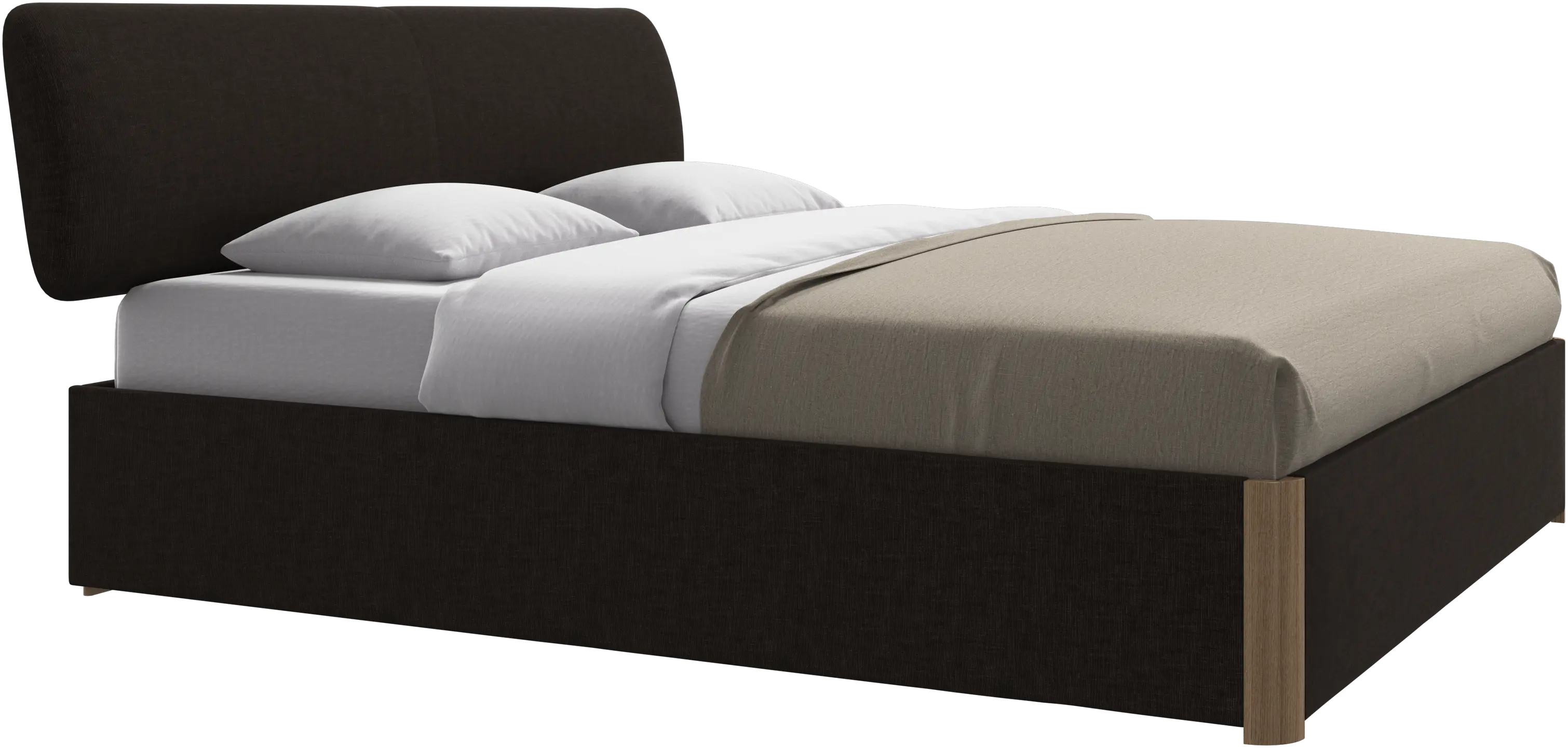 Element bed, bed-mounted headboard, with slats, excl. mattress