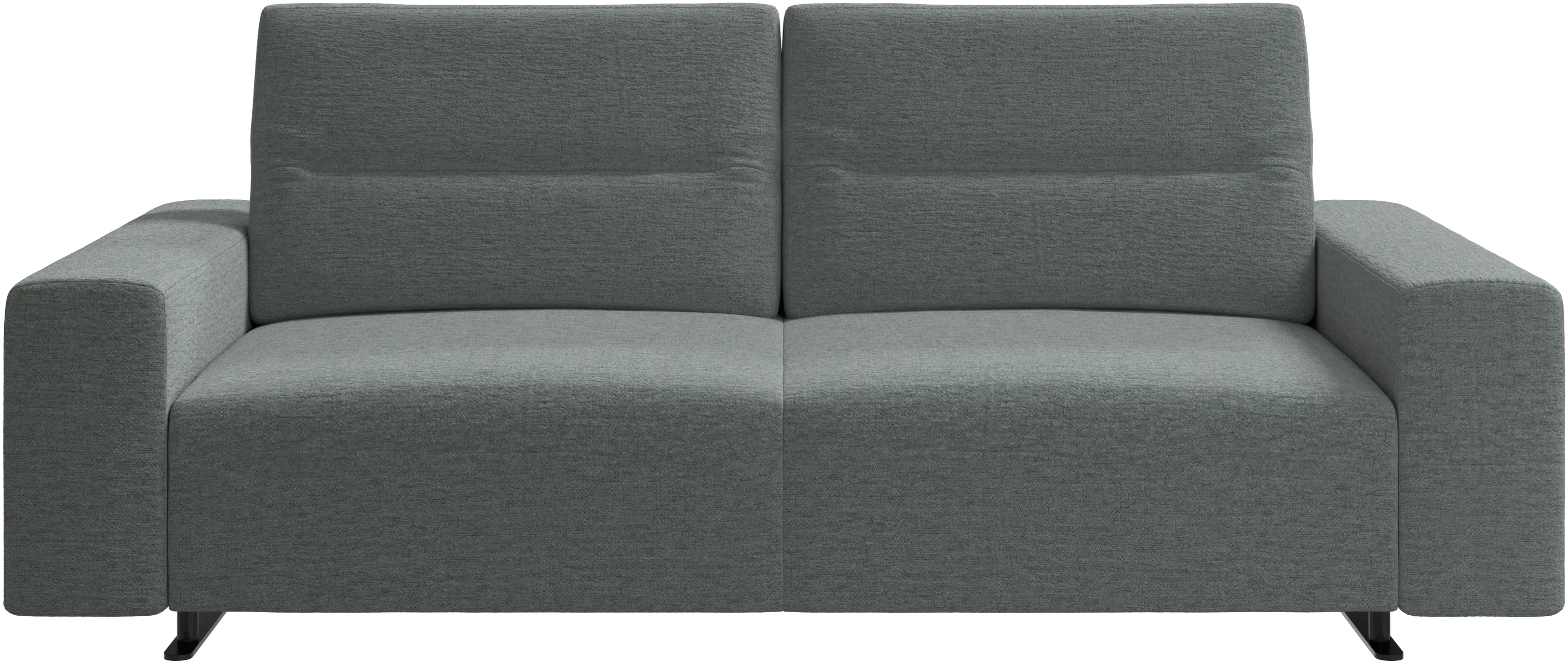 Hampton sofa with adjustable back and storage on the right side