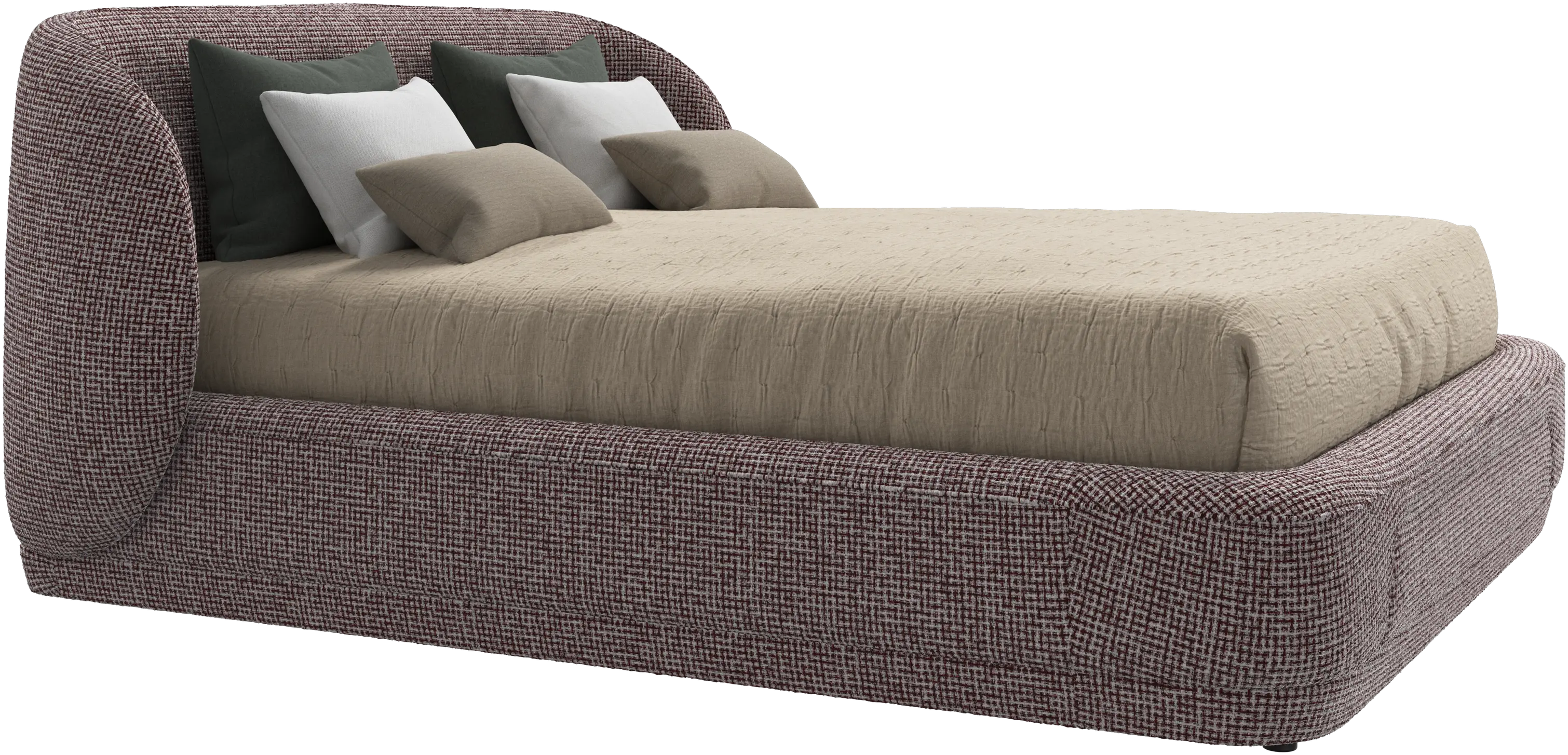 Bolzano bed with slats  - W152,5xL190cm