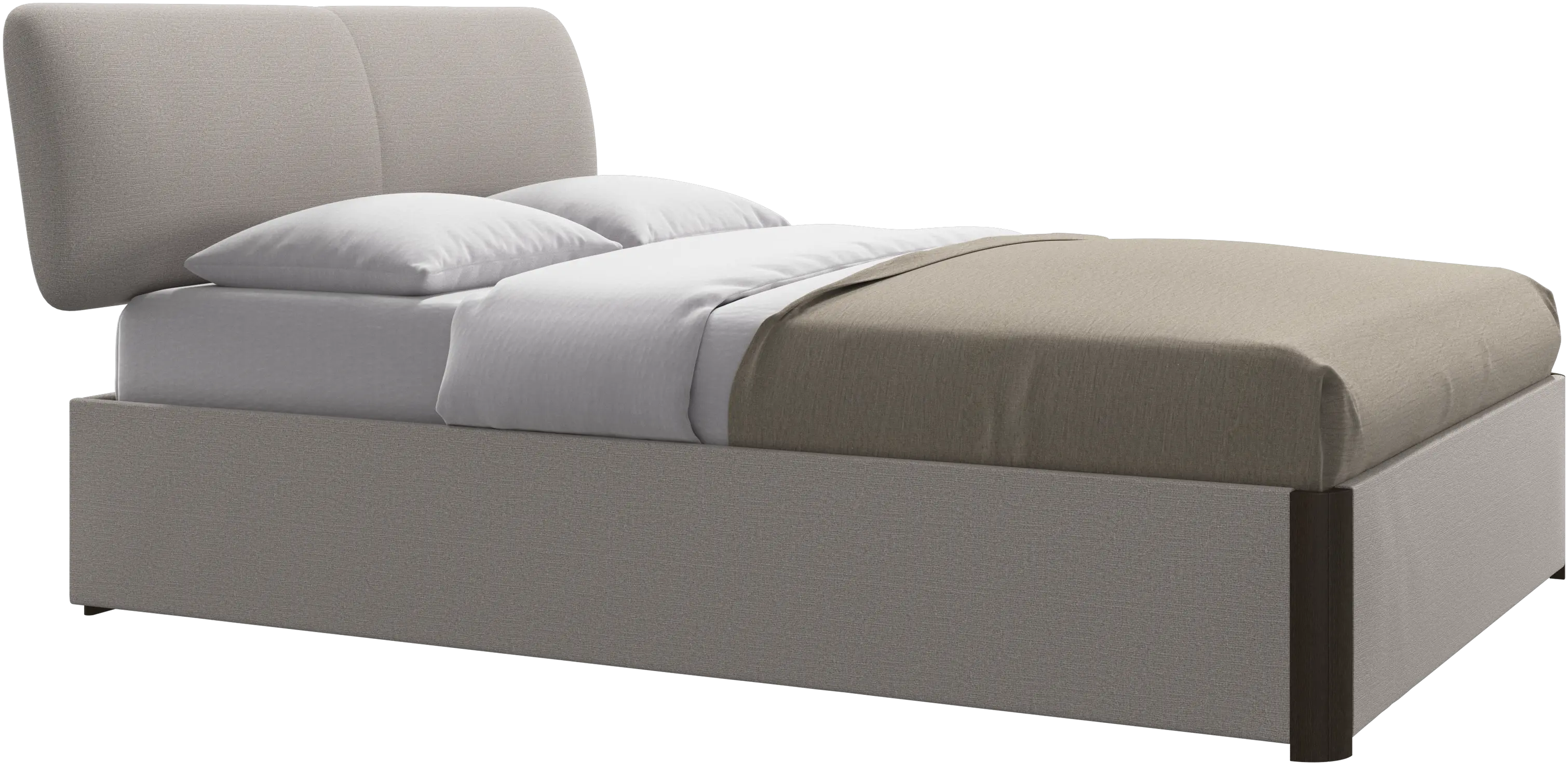 Element bed, bed-mounted headboard, with slats, excl. mattress