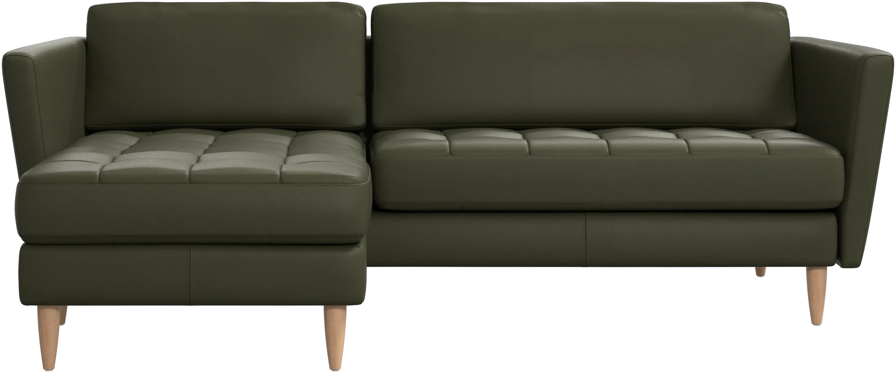 Osaka sofa with resting unit, tufted seat