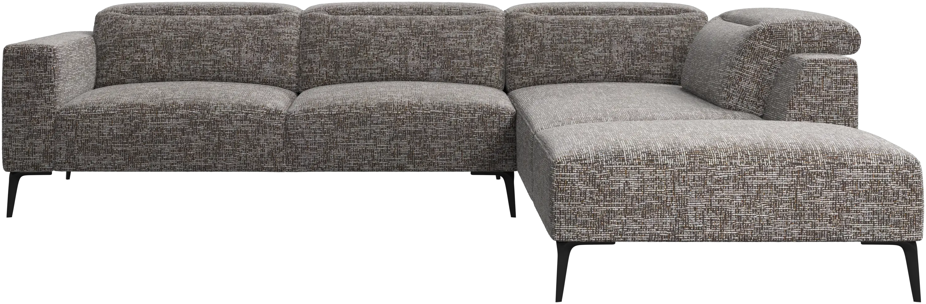 Zürich corner sofa with lounging unit