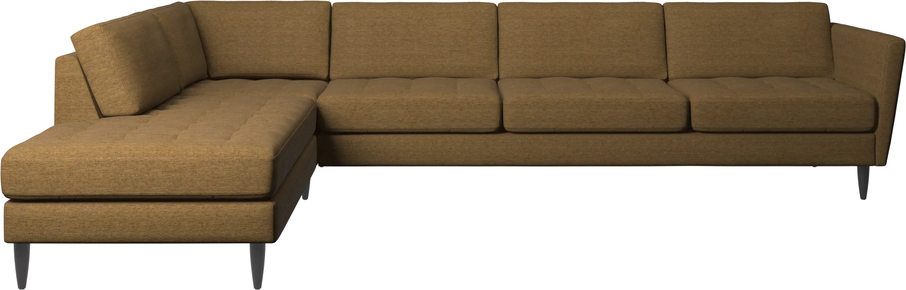 Osaka corner sofa with lounging unit, tufted seat