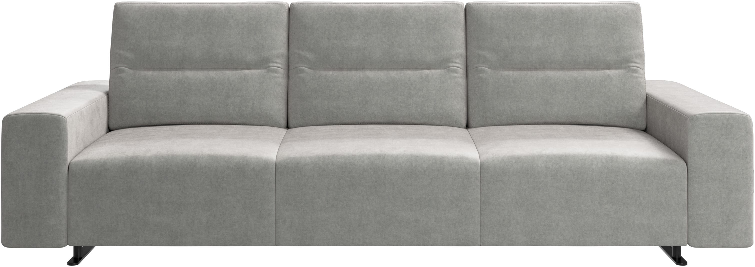 Hampton sofa with adjustable back and storage on the left side