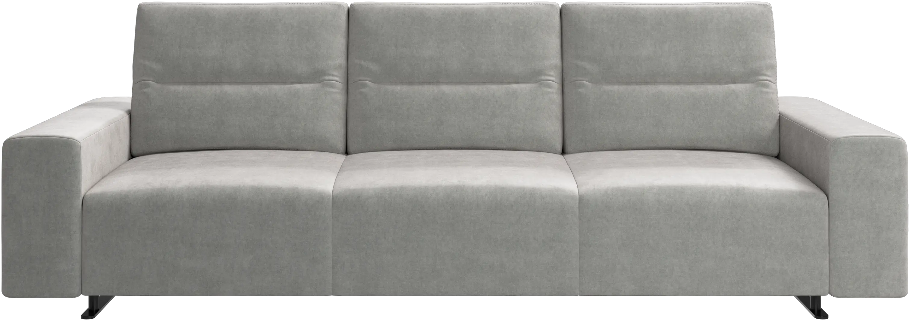 Hampton sofa with adjustable back and storage on the left side