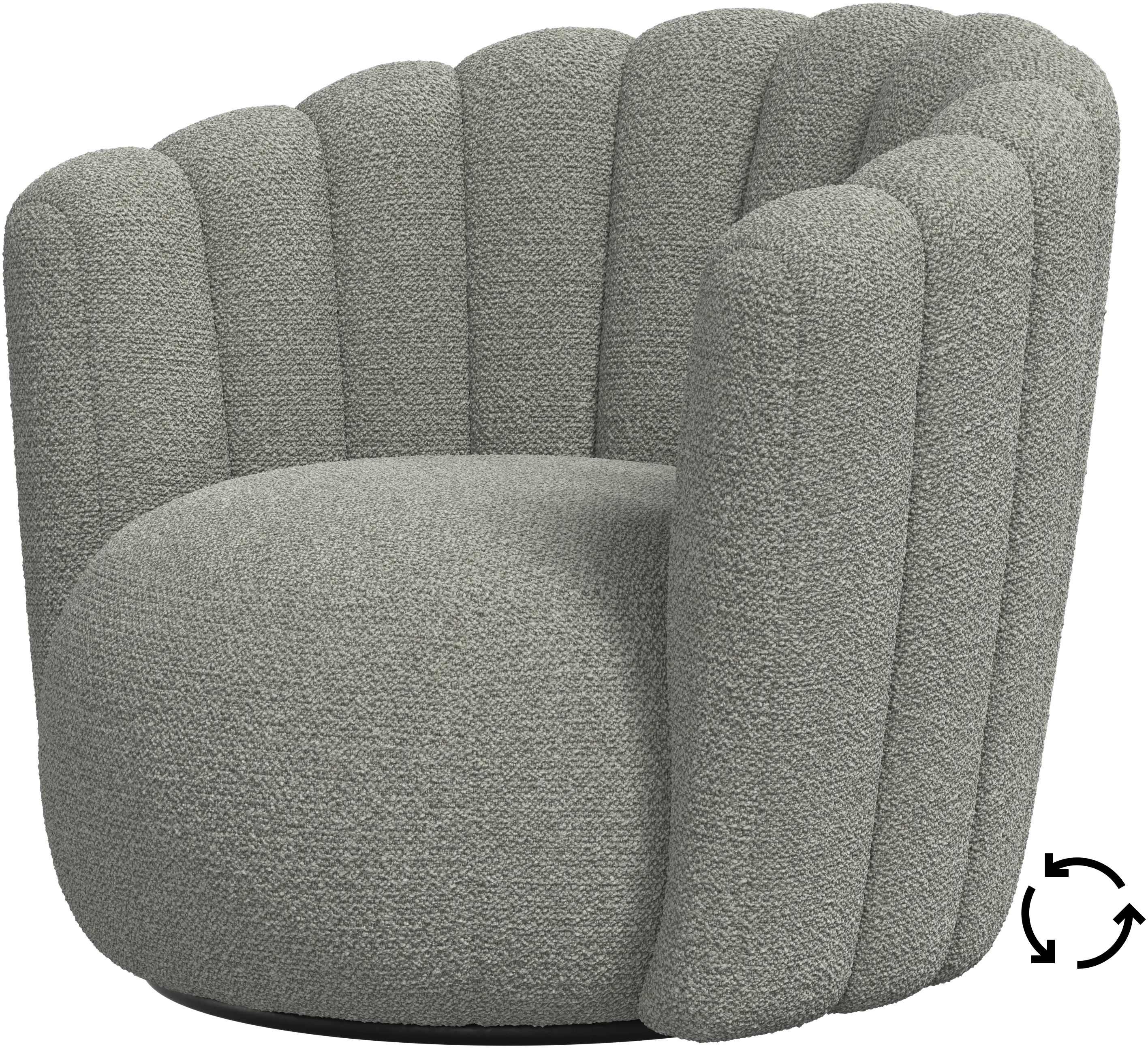 Sweet Art armchair with swivel function