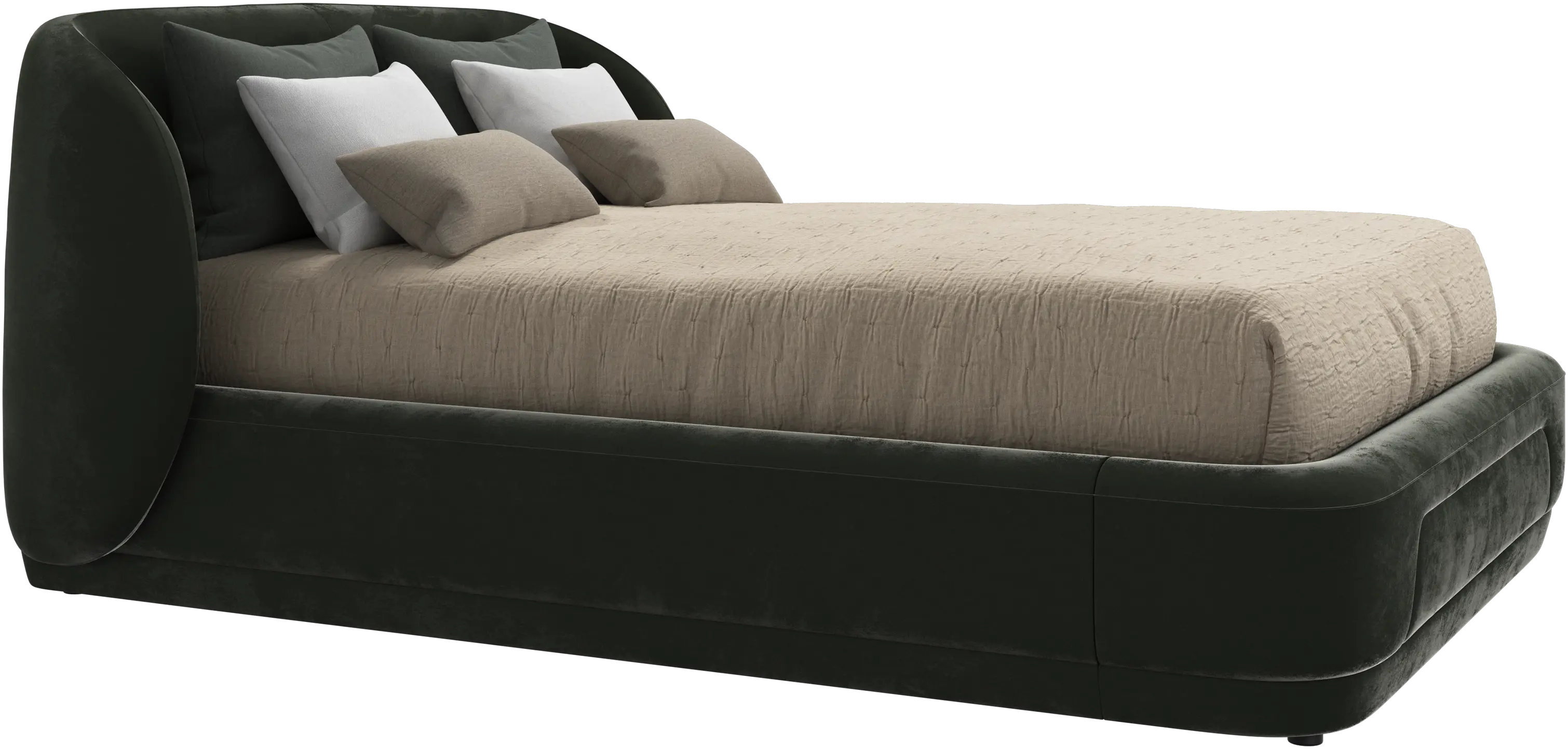 Bolzano bed with slats  - W140xL200cm