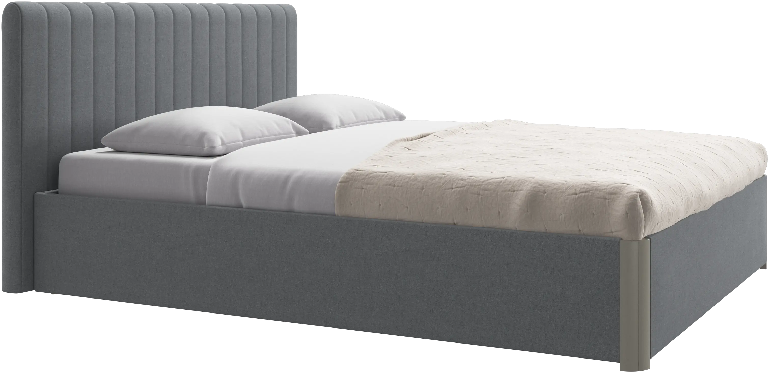 Element bed, bed-mounted headboard, with slats, excl. mattress