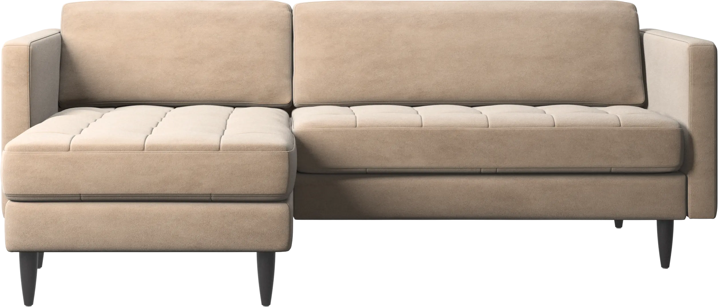 Osaka sofa with resting unit, tufted seat