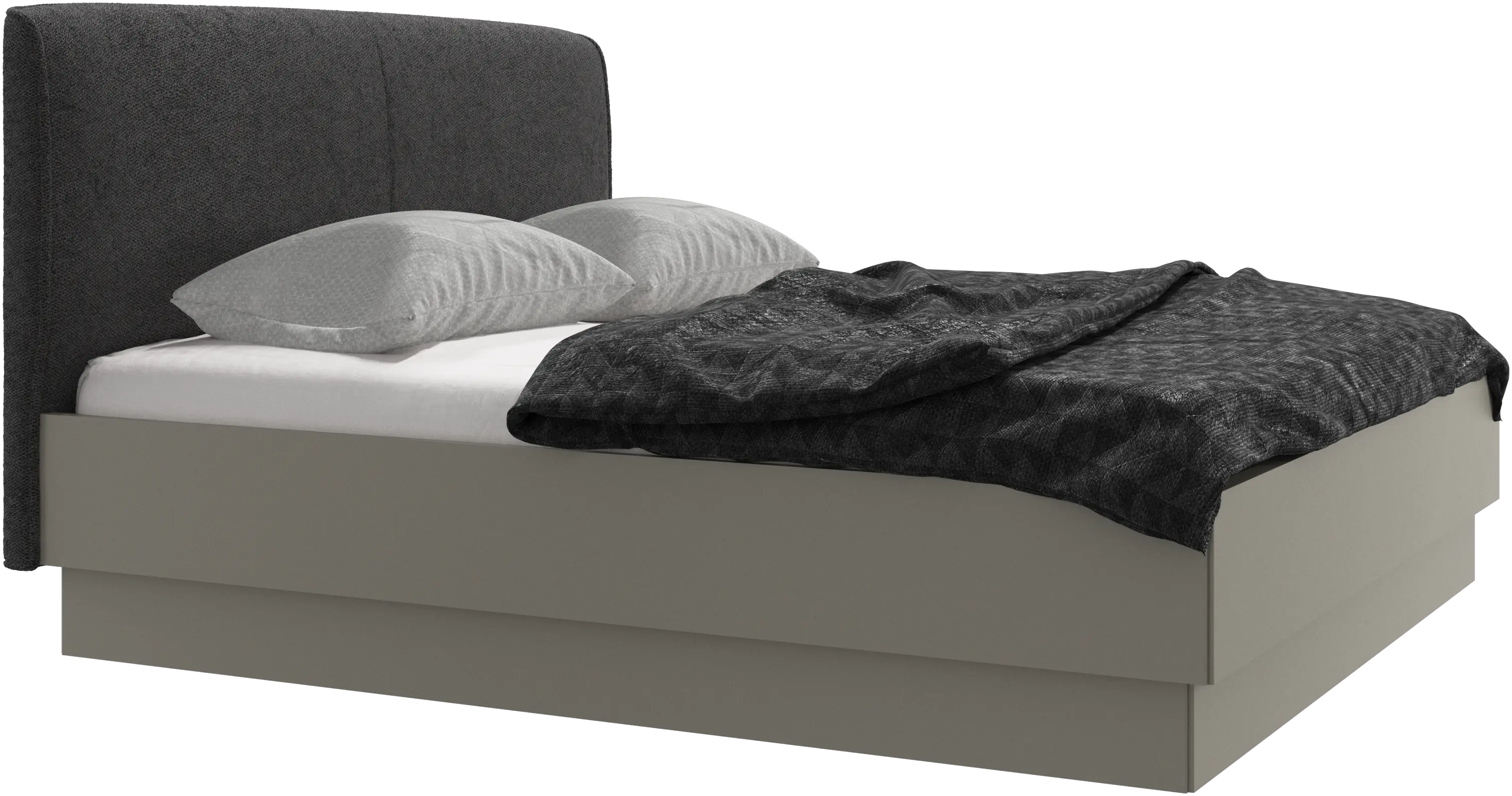 Houston, upholstered bed with storage