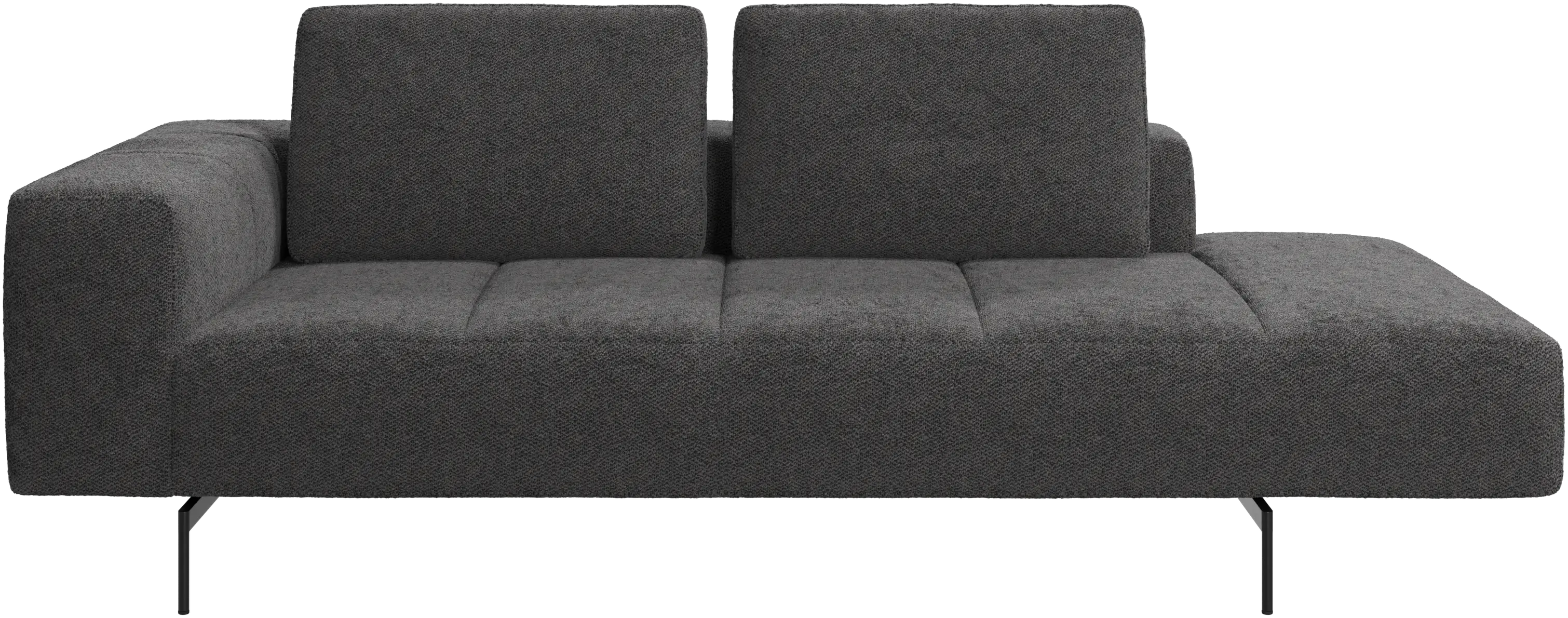 Amsterdam resting module for sofa, armrest left, open end right