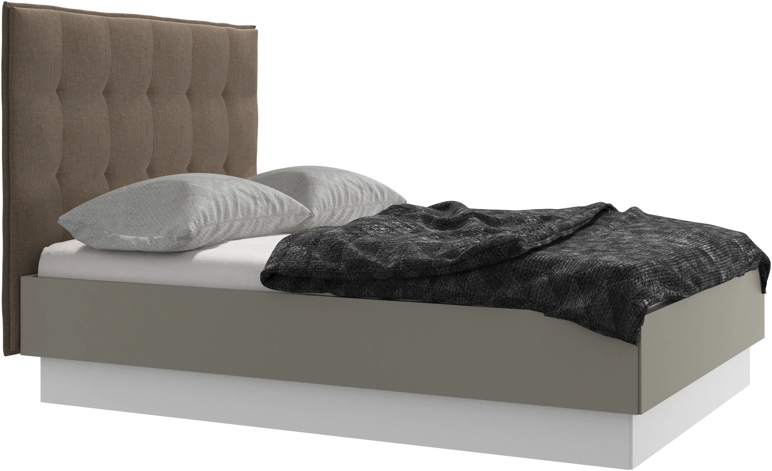 Lugano Bett mit Lattenrost und Staufach unter hochklappbarer Liegefläche, Matratze gegen Aufpreis
