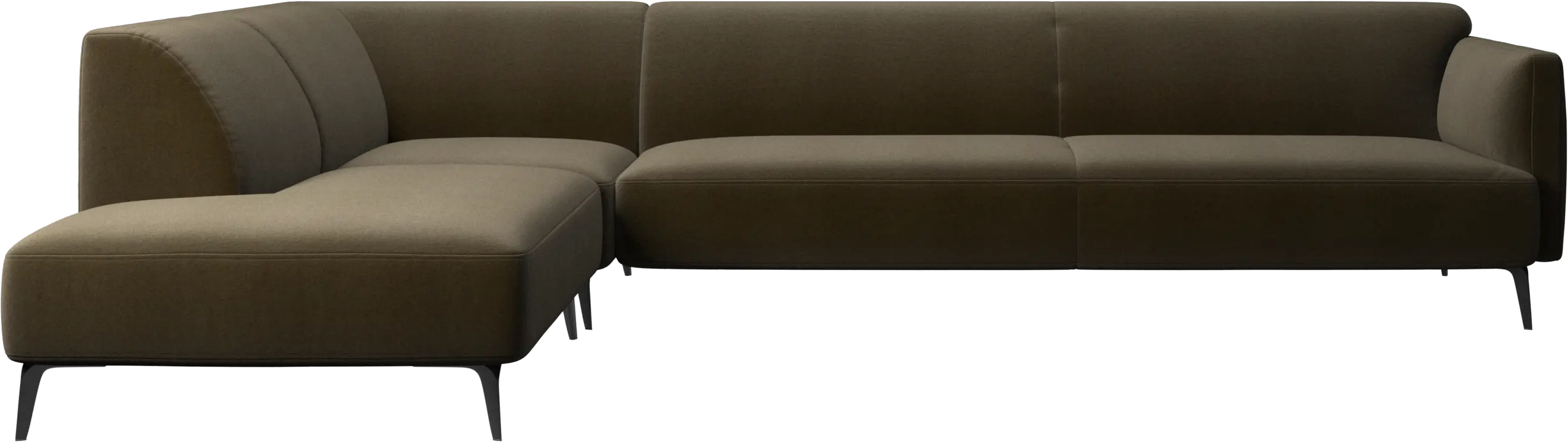 Modena corner sofa with lounging unit