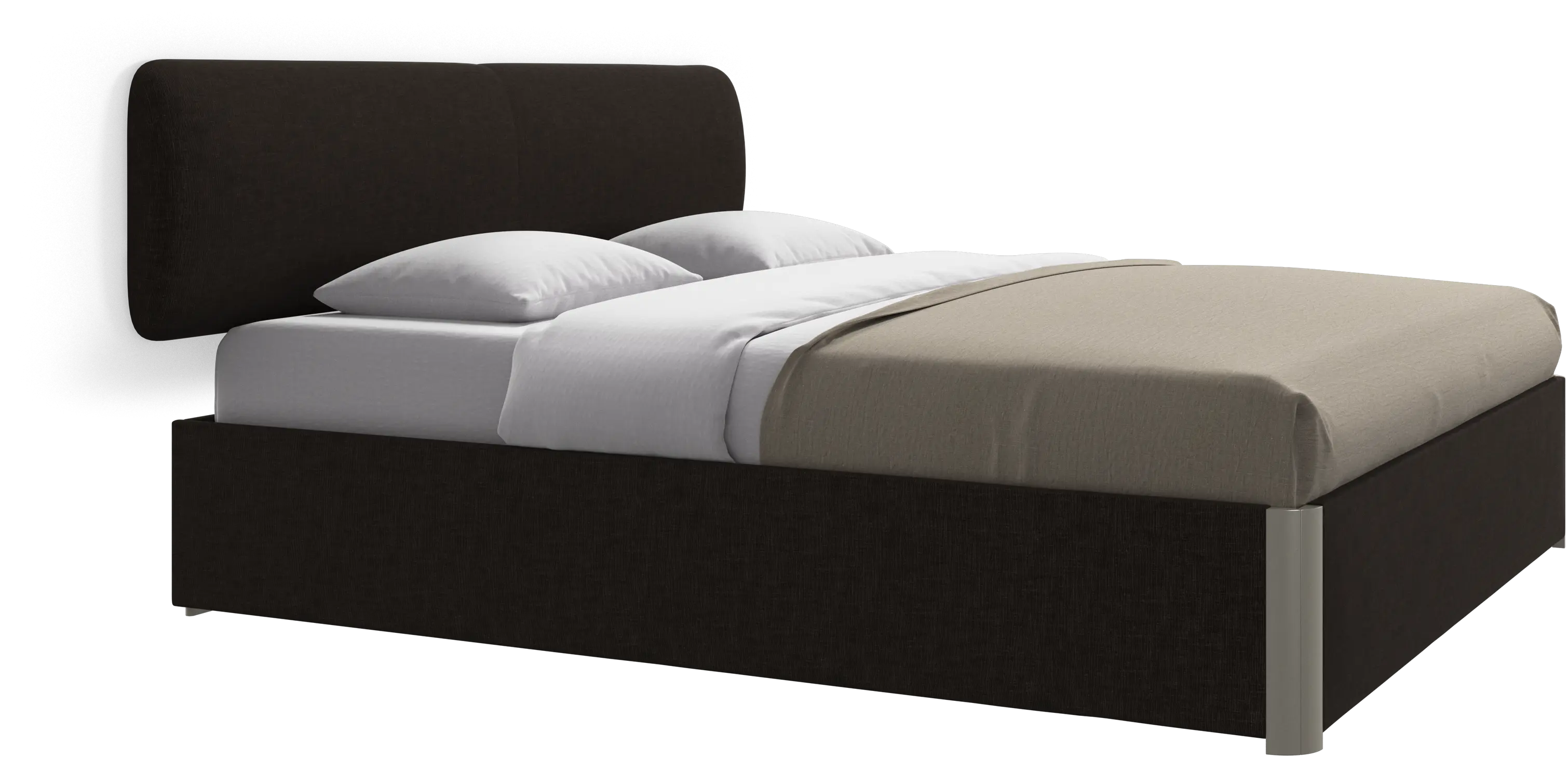 Element bed, wall-mounted headboard, with slats, excl. mattress