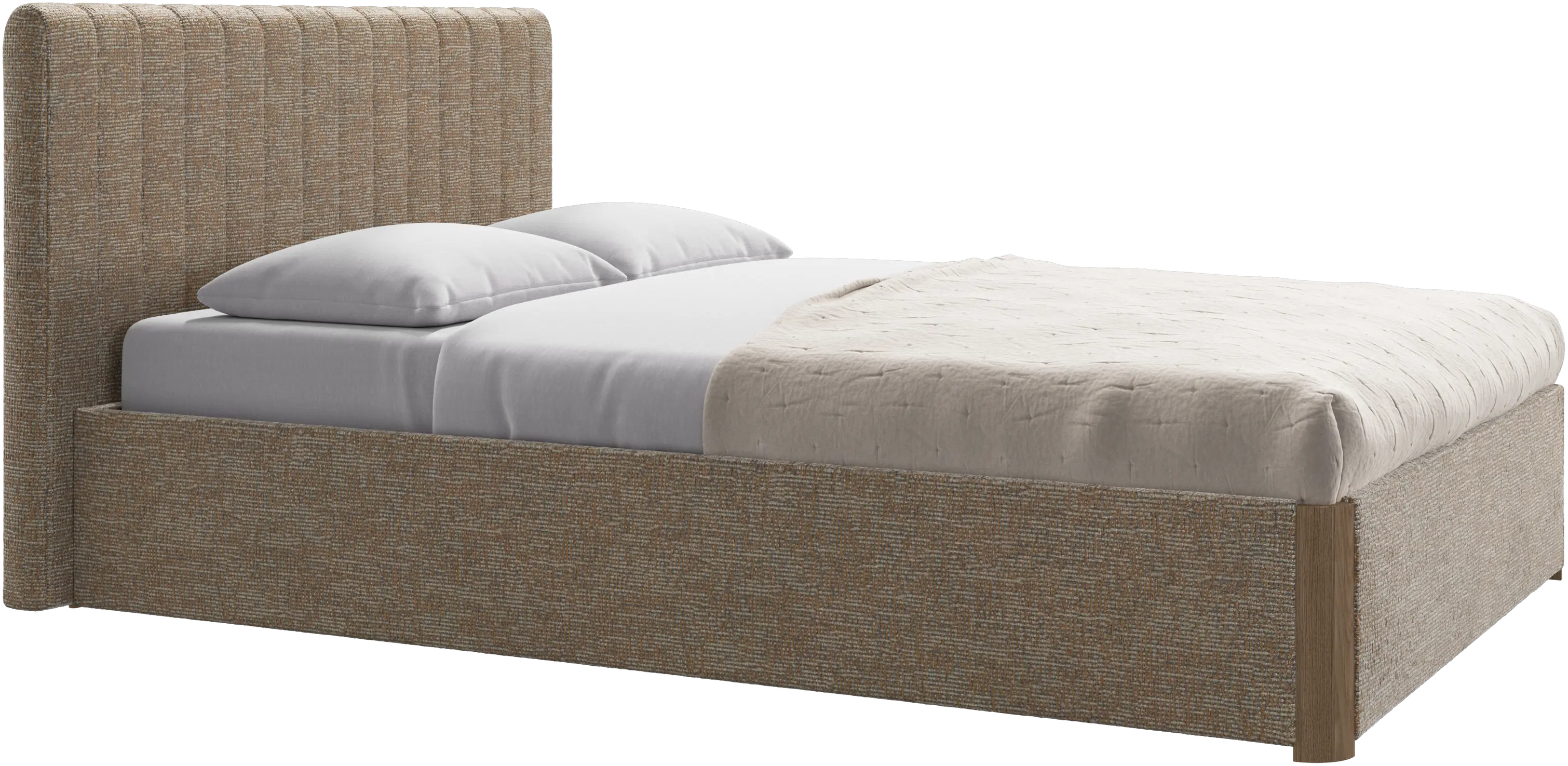 Element bed, bedgemonteerd hoofdbord, met latten, excl. matras