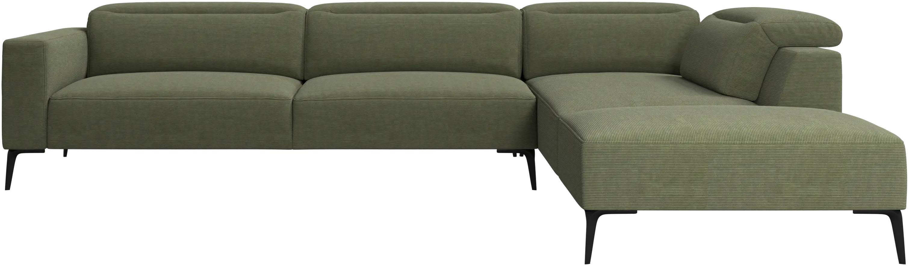 Zürich corner sofa with lounging unit